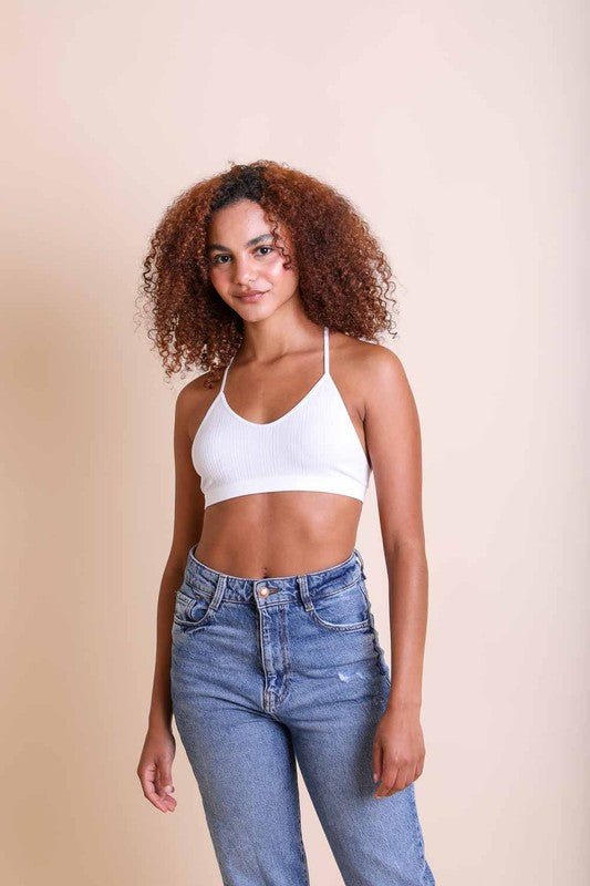 Tattoo Mesh Racerback Bralette - ivyandlavyboutique Leto Accessories