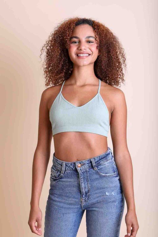 Tattoo Mesh Racerback Bralette - ivyandlavyboutique Leto Accessories