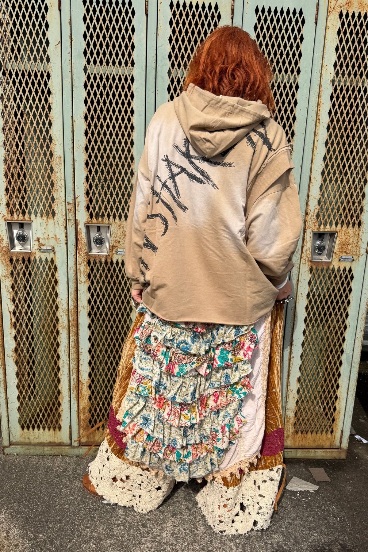 Tea Dye Ruffle High Lo - ivyandlavyboutique Jaded Gypsy