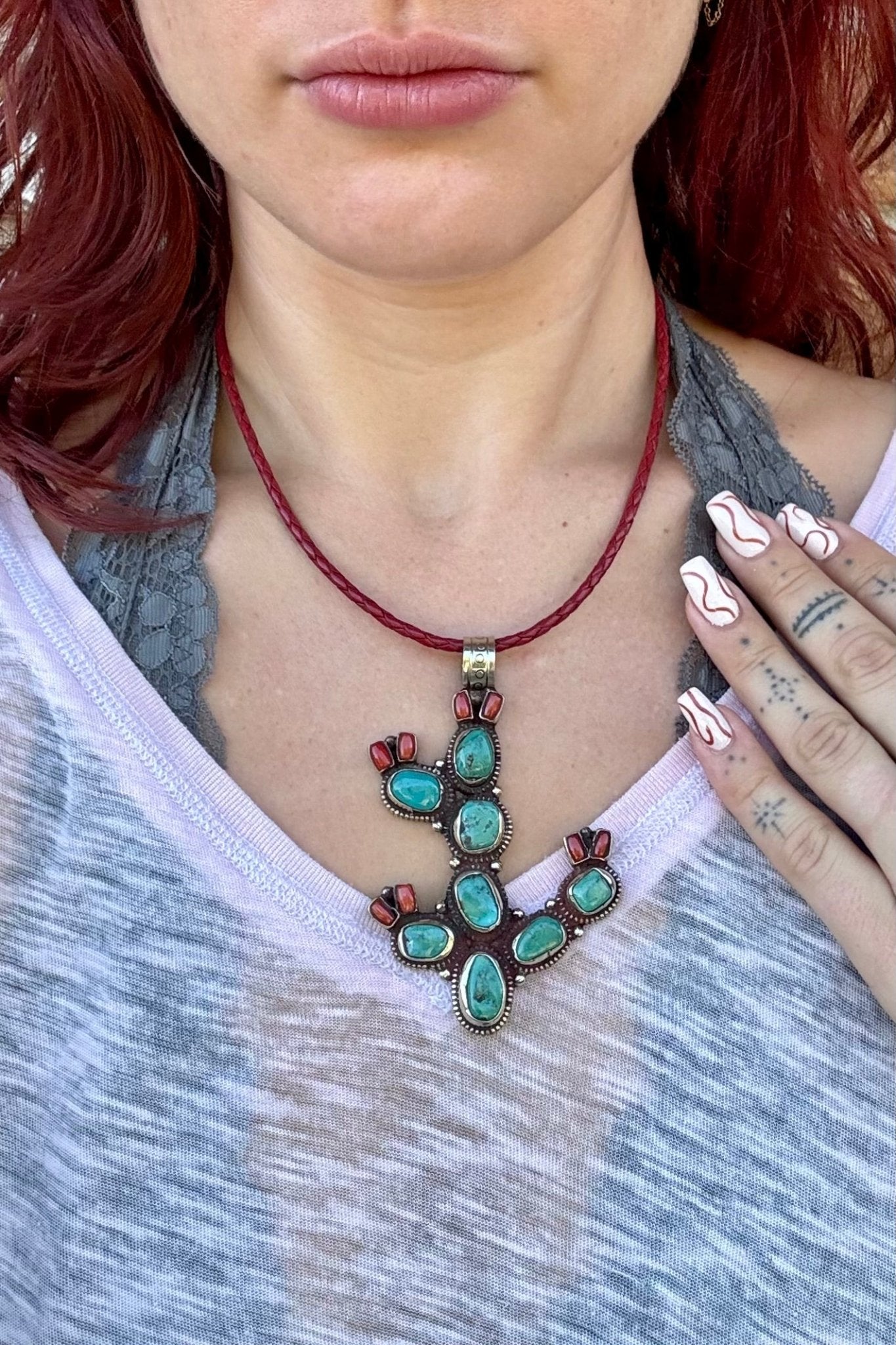 The Arizona Choker on Leather - ivyandlavyboutique ivyandlavyboutique