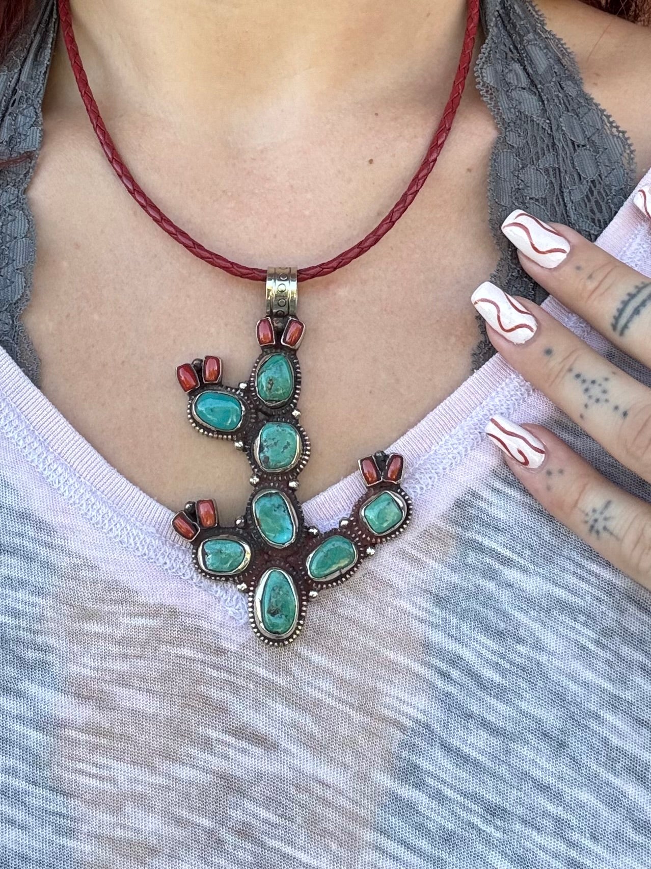 The Arizona Choker on Leather - ivyandlavyboutique ivyandlavyboutique