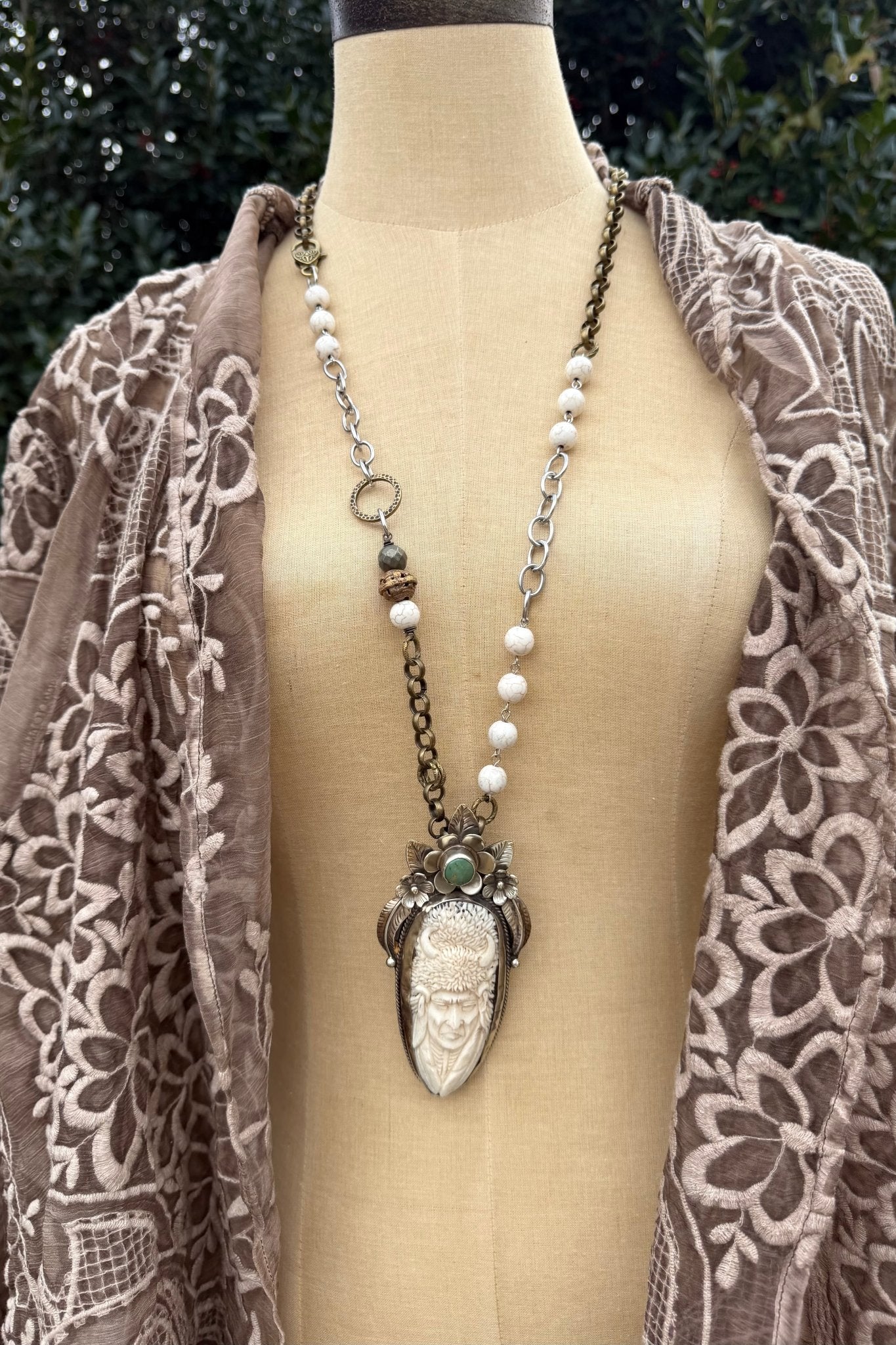 The Big One Statement Handmade Necklace - ivyandlavyboutique ivyandlavyboutique