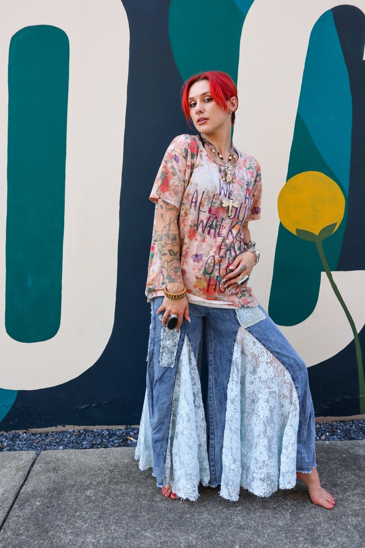 The Boho Babe Flare Pant - ivyandlavyboutique Blue Velvet