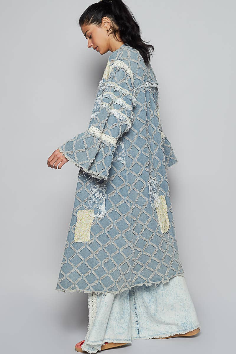 The Denim Dreamer Boho Kimono - ivyandlavyboutique Pol Clothing