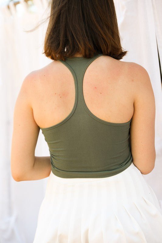 The Jane High Neck Racerback Brami Top - ivyandlavyboutique Leto Accessories