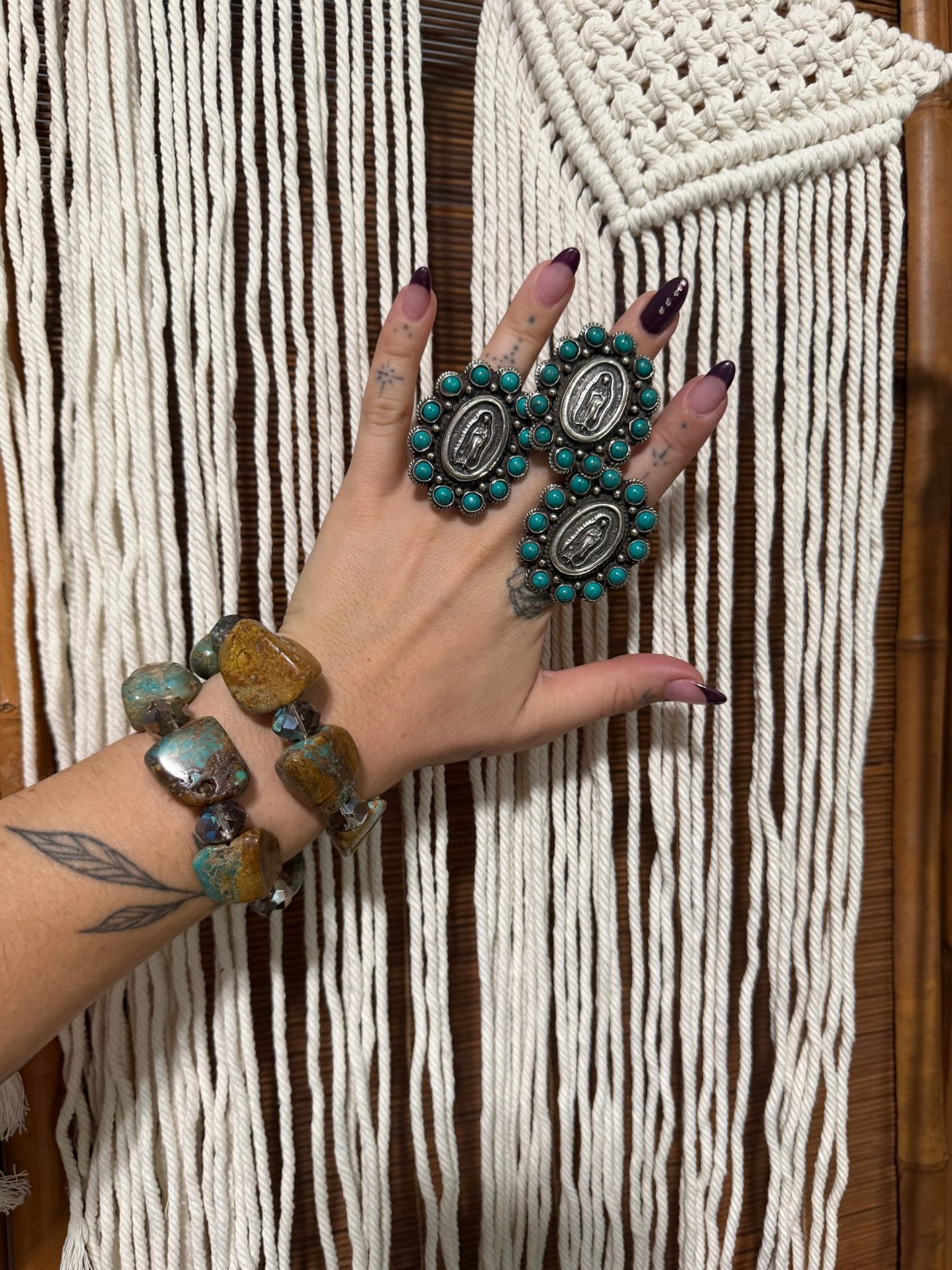 The LADY Ring w/ Turquoise 2 - ivyandlavyboutique ivyandlavyboutique