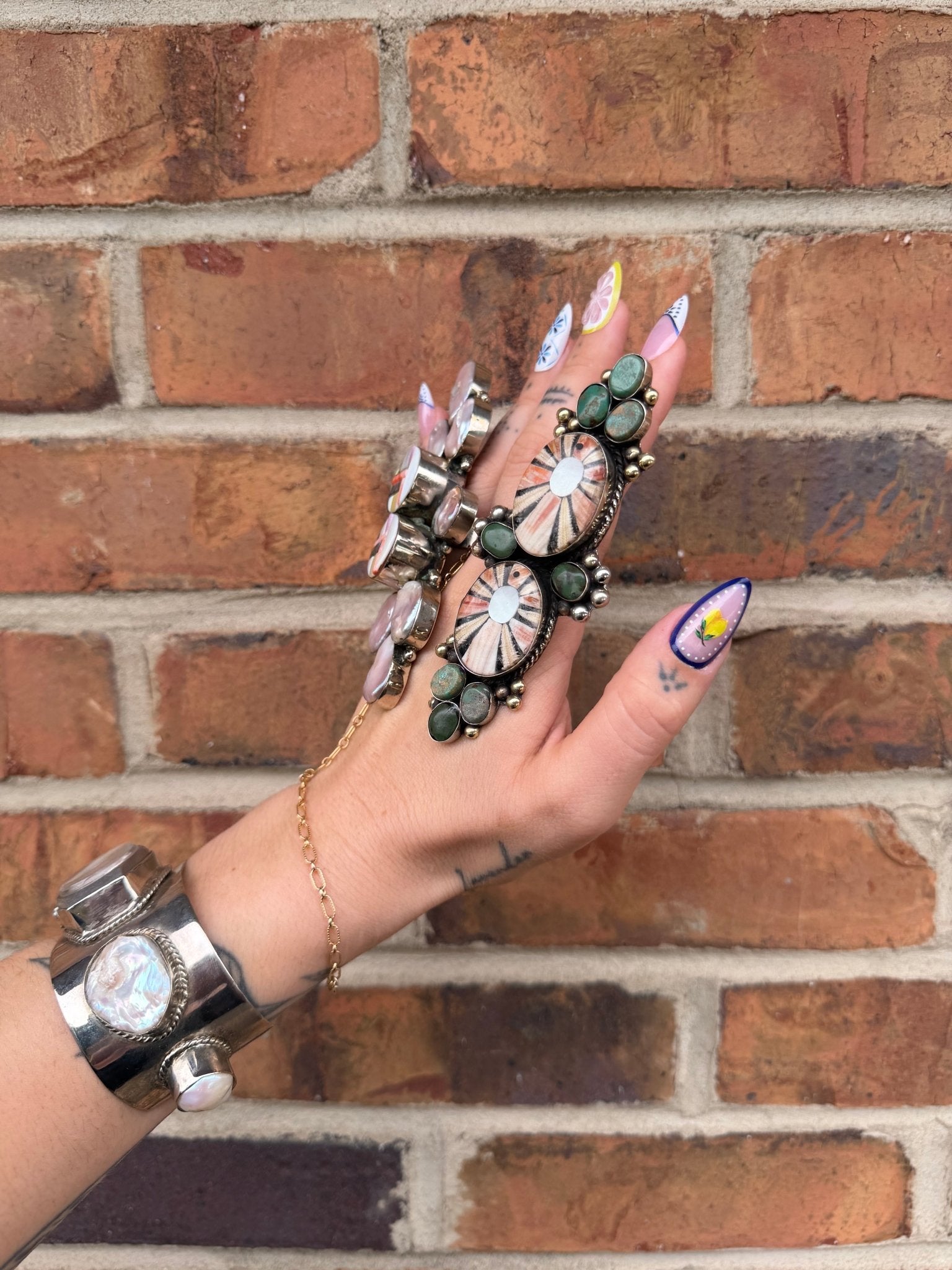 The Mismatch Pearl Ring Statement Ring - ivyandlavyboutique ivyandlavyboutique