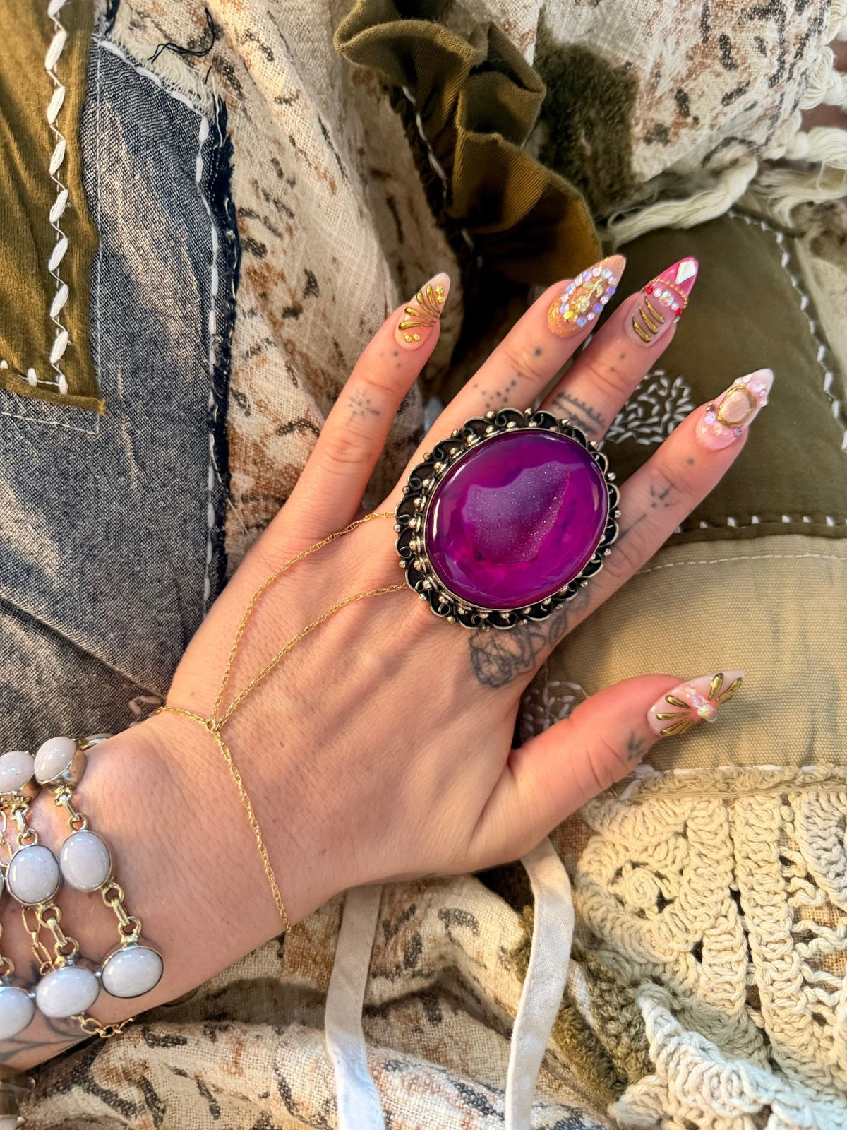 The Pink Moon Ring - Boho Wanderlust Boutique Boho Wanderlust Boutique