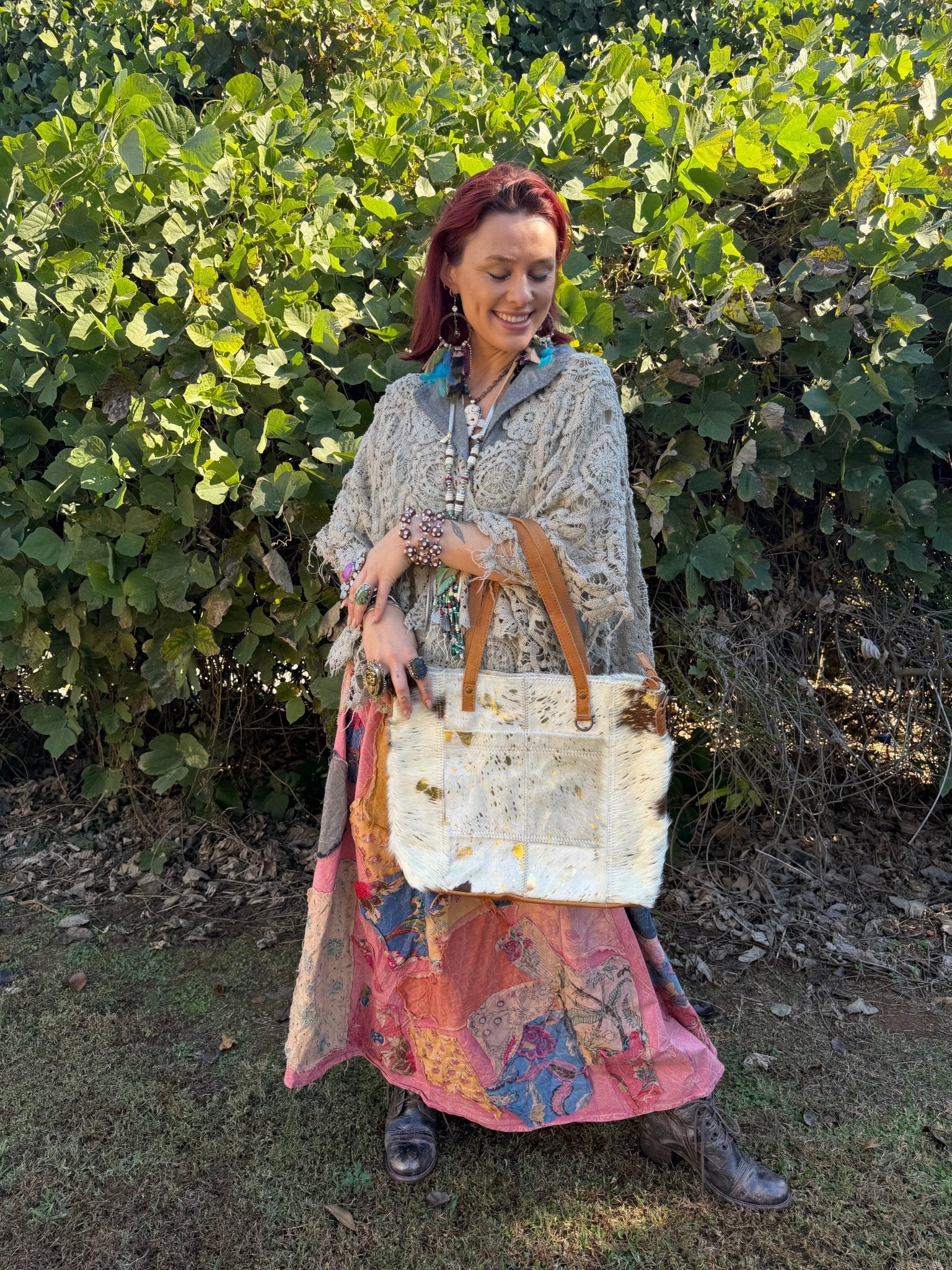 The Presley Hair - on Tote Gold - ivyandlavyboutique american darling