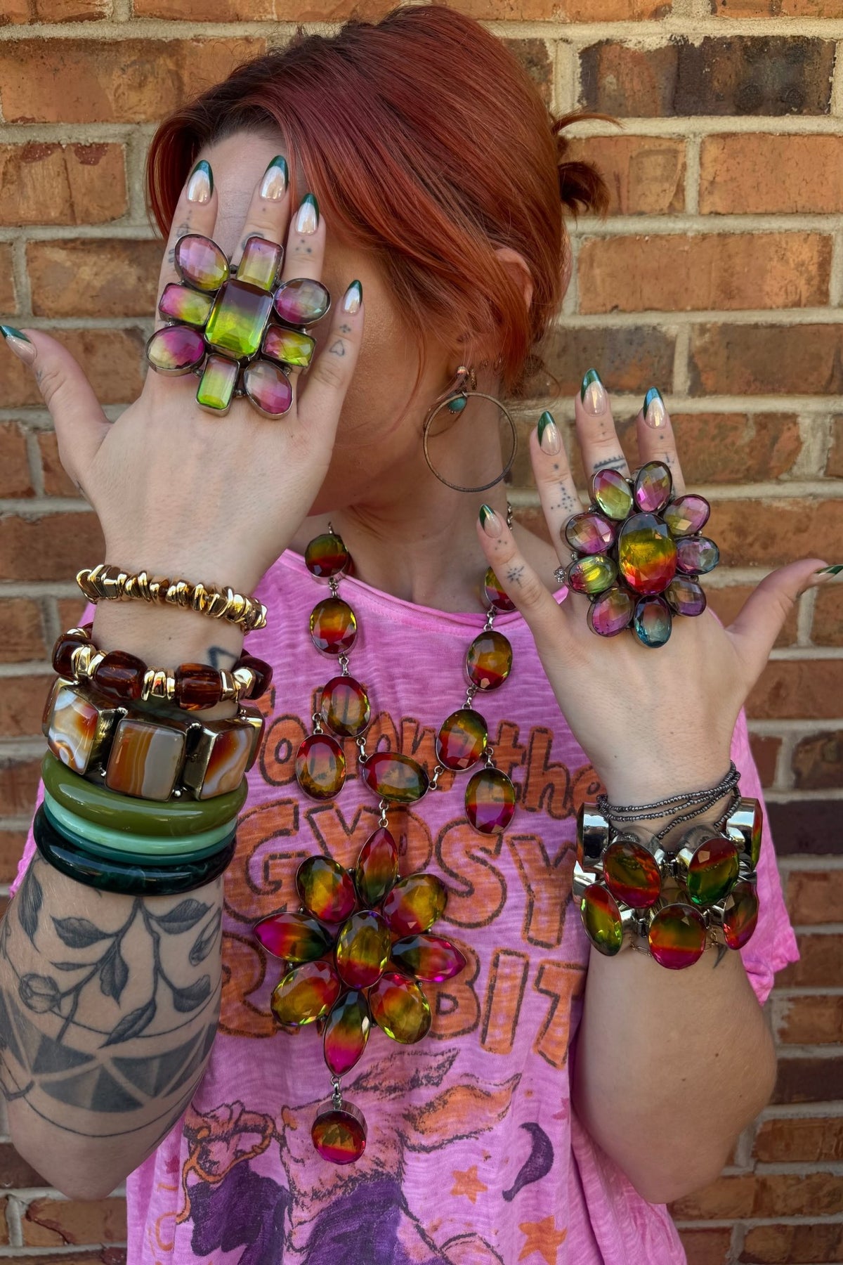 The Rainbow Statement Bracelet - ivyandlavyboutique ivyandlavyboutique