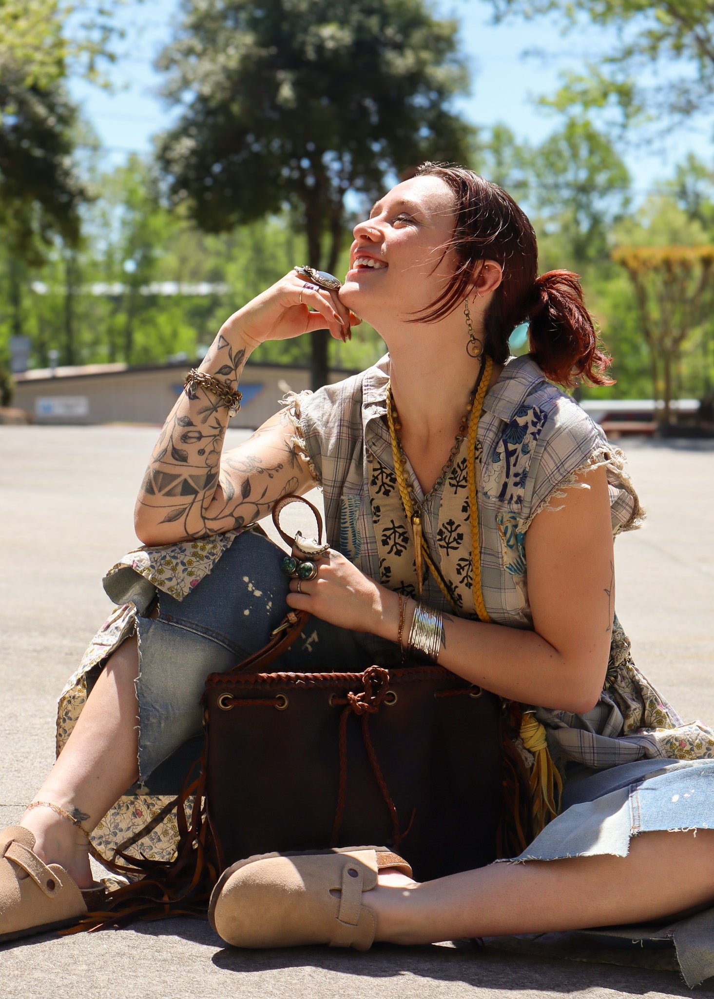 The Shelly Leather Bag - ivyandlavyboutique american darling