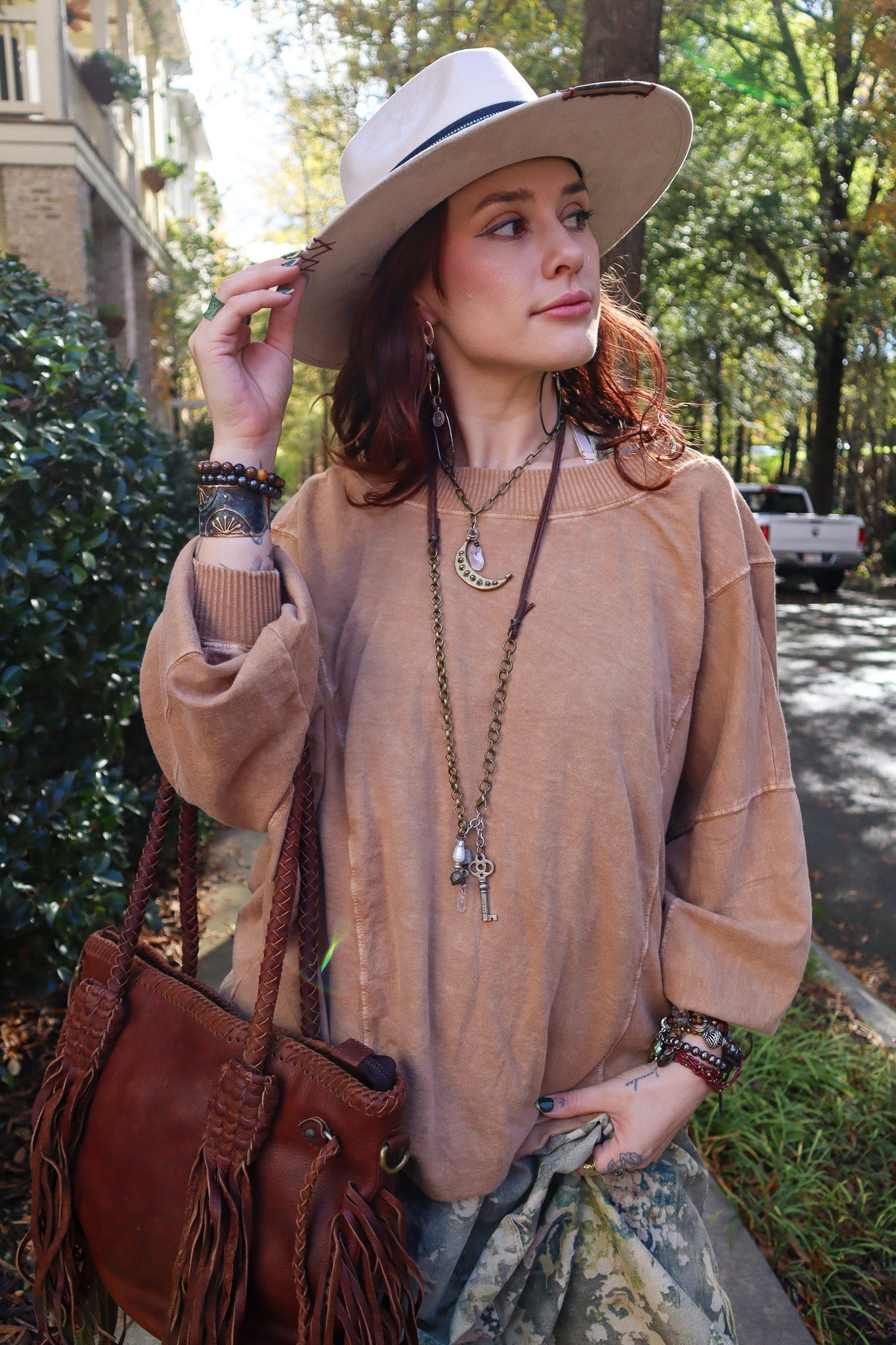 The Shelly Leather Bag - ivyandlavyboutique american darling