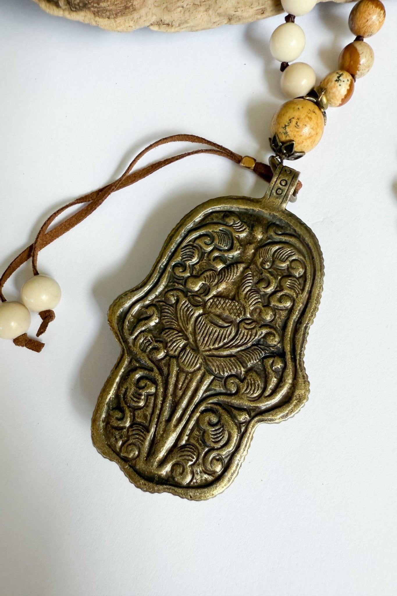 The Statement Hamsa Gemstone Necklace - ivyandlavyboutique Spirit Lala