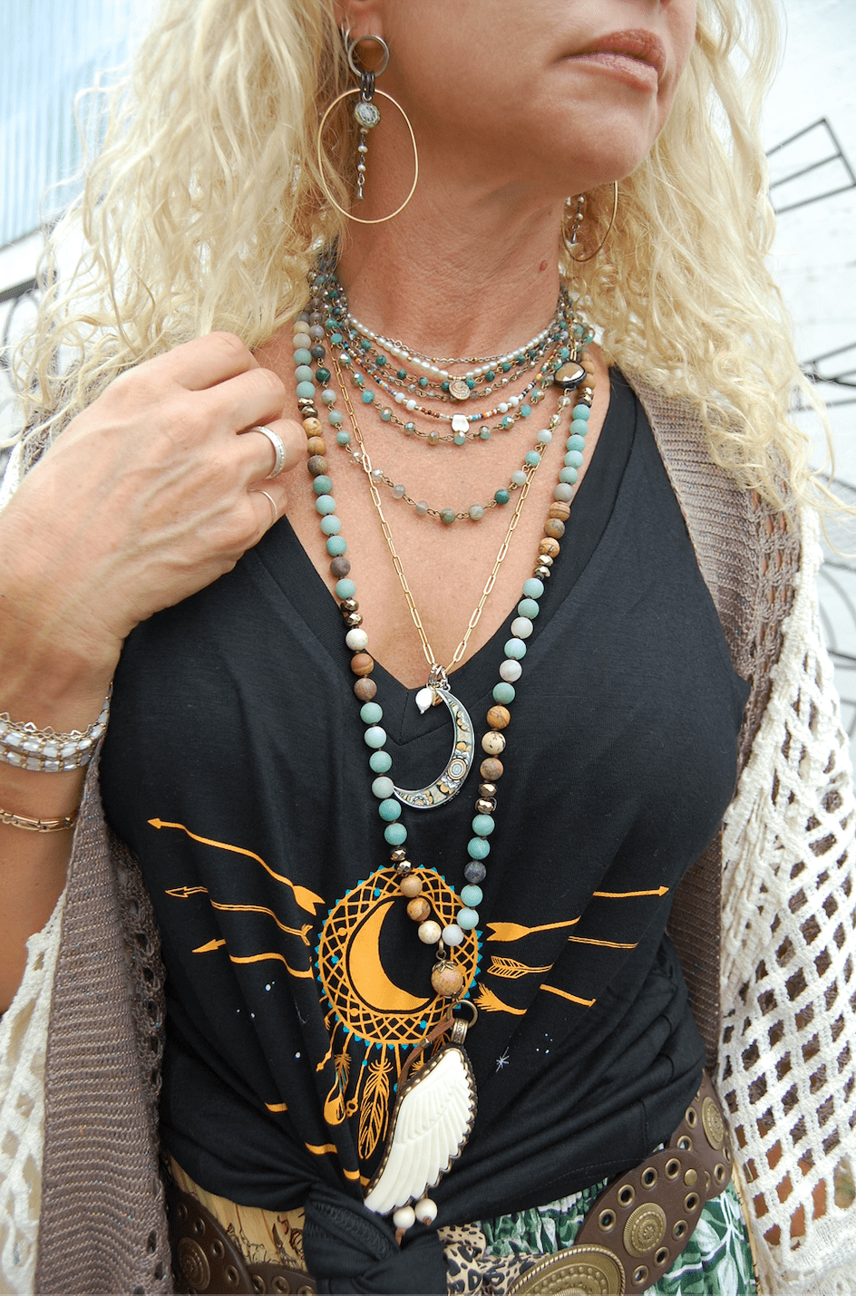 The Statement Ivory Wing Gemstone Necklace - ivyandlavyboutique Spirit Lala