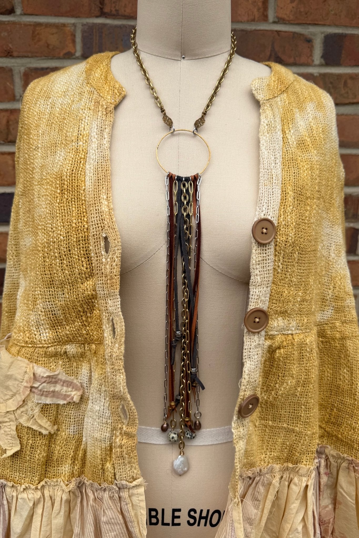 The Stunner Leather & Circle Necklave - ivyandlavyboutique ivyandlavyboutique