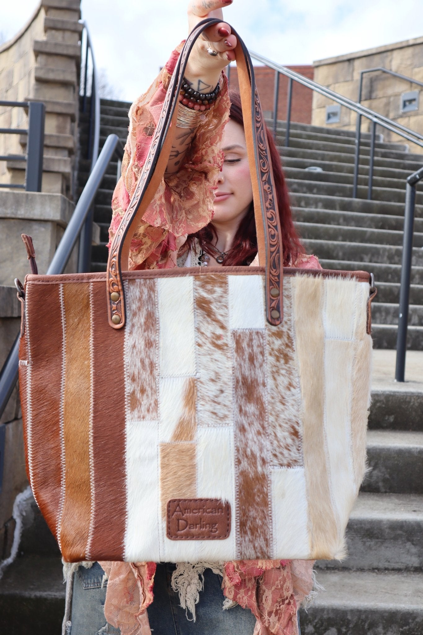 The Take Along Leather Bag in Diamond - ivyandlavyboutique american darling