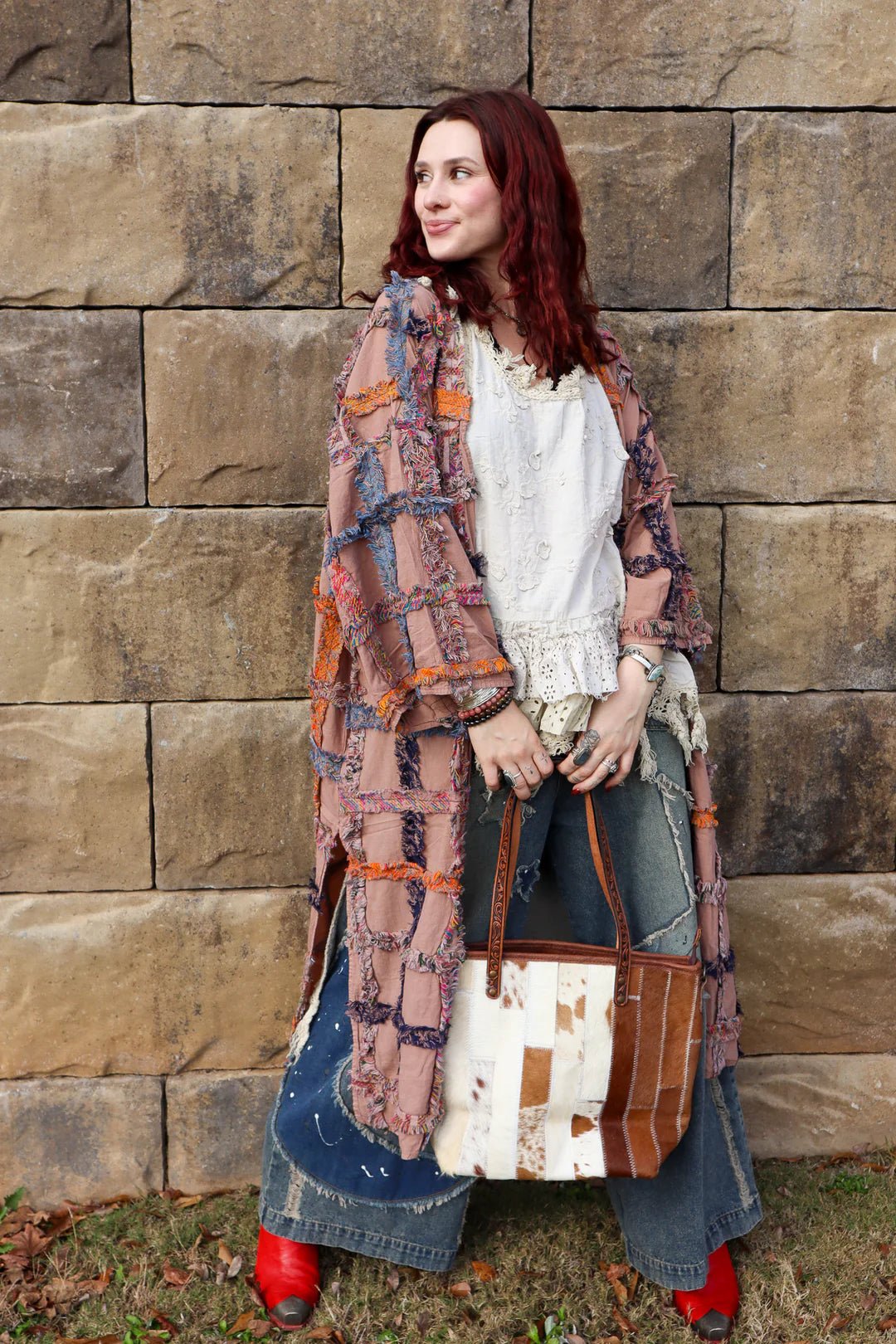 The Take Along Leather Bag in Diamond - ivyandlavyboutique american darling