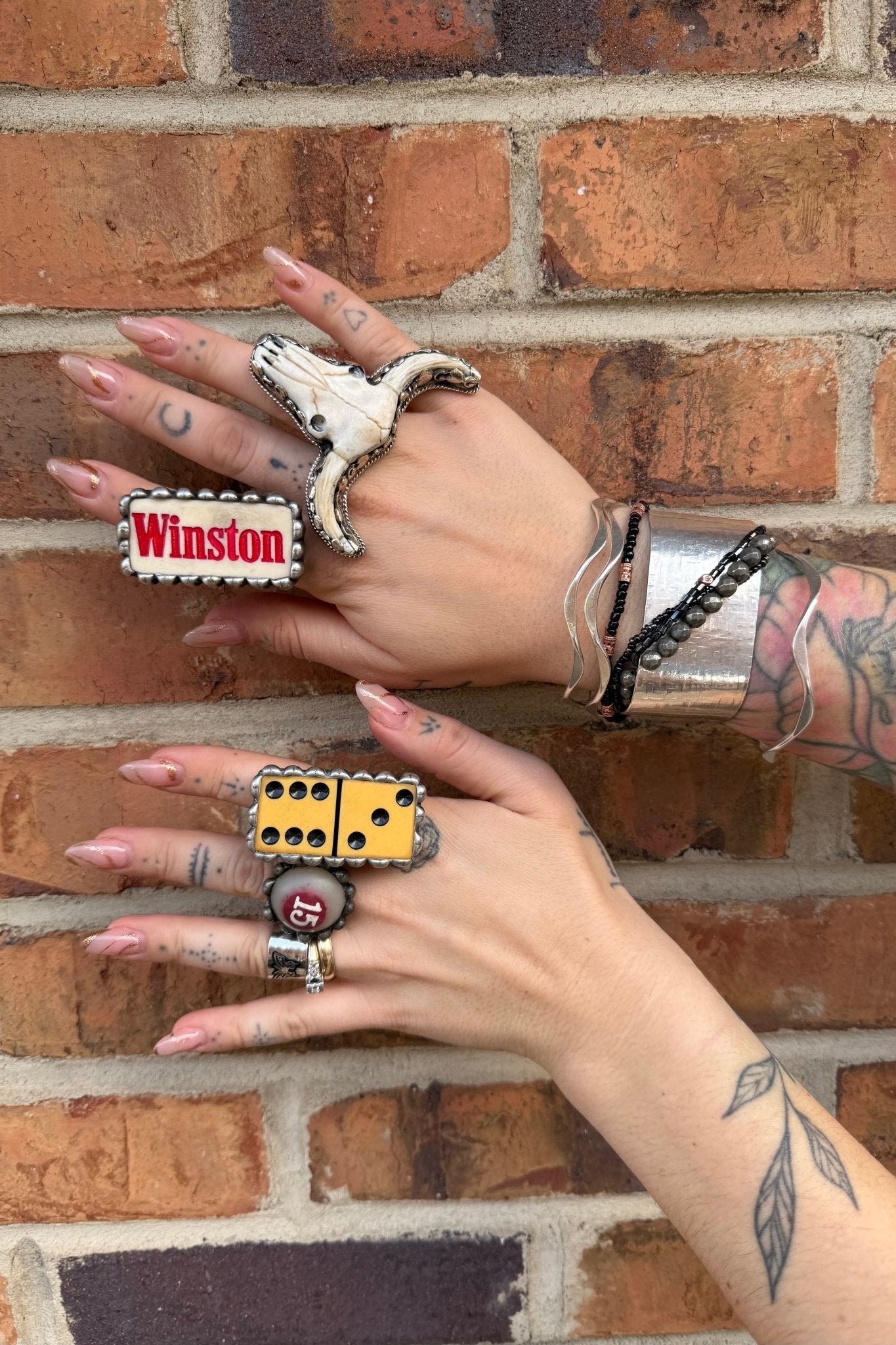 The Winston Domino Ring - ivyandlavyboutique Art by Amy