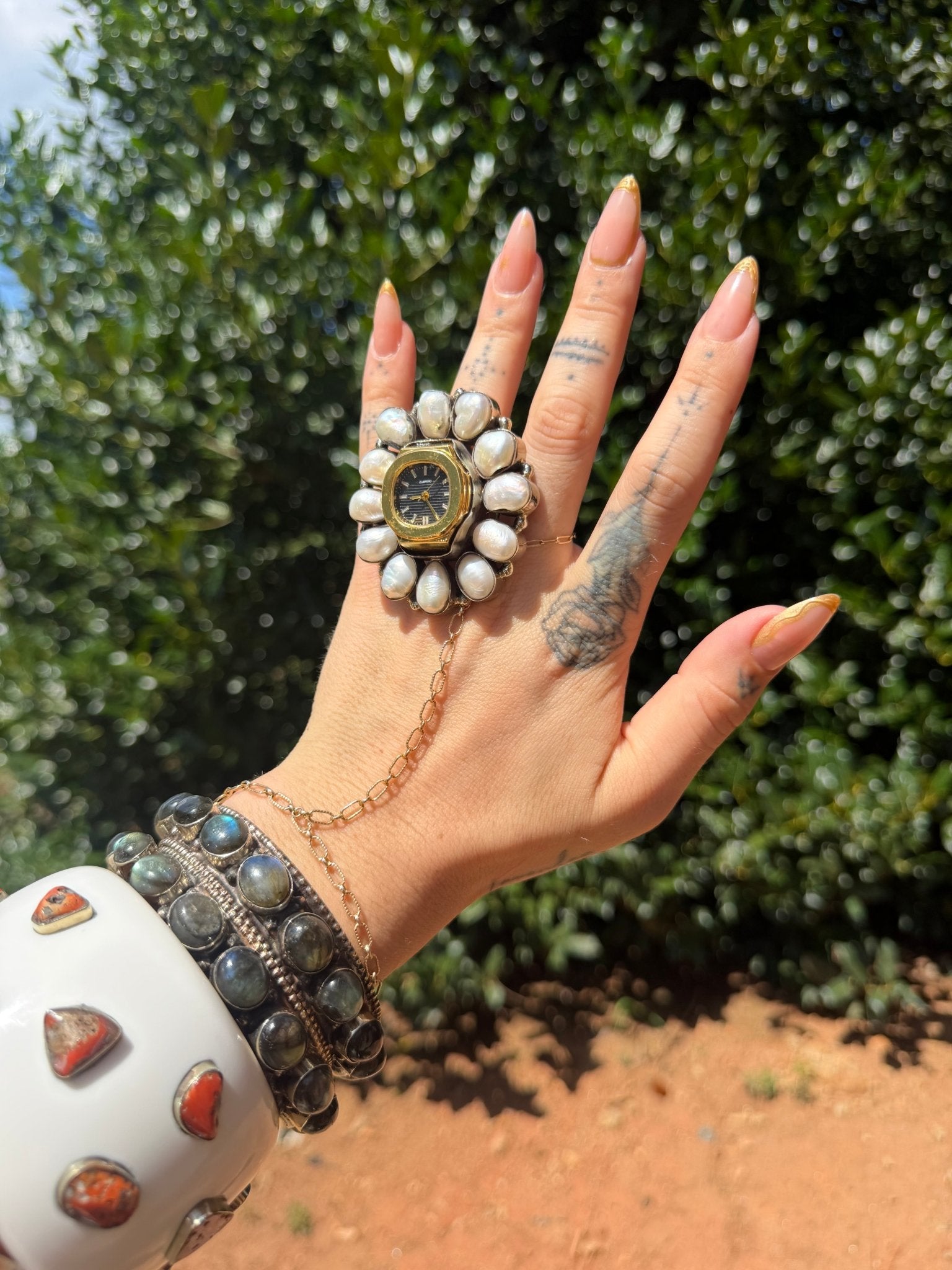 Tick Tock Gemstone Ring - Style 2 - ivyandlavyboutique ivyandlavyboutique