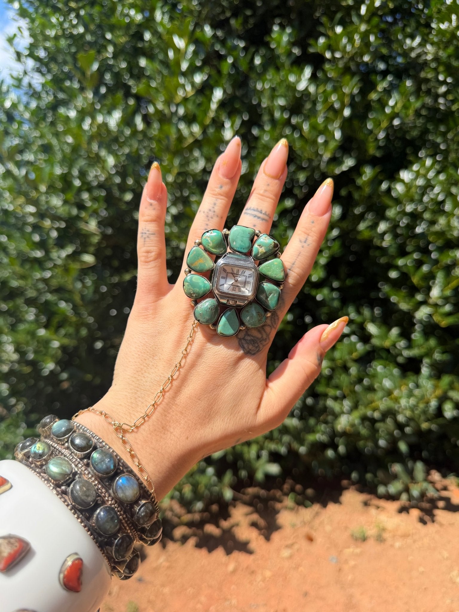 Tick Tock Gemstone Ring - Style 8 - ivyandlavyboutique ivyandlavyboutique