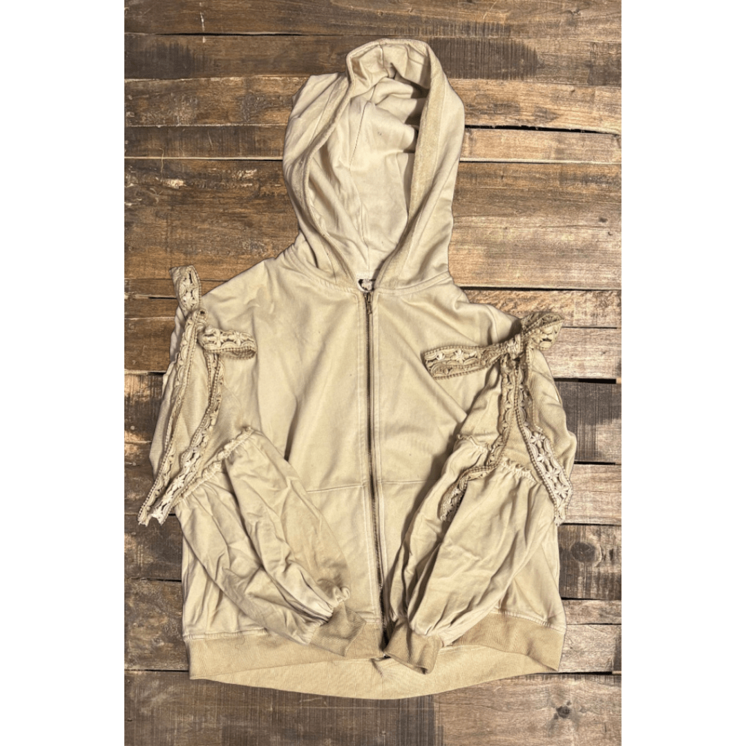 Tied About Jacket - Tea Stain - ivyandlavyboutique Jaded Gypsy