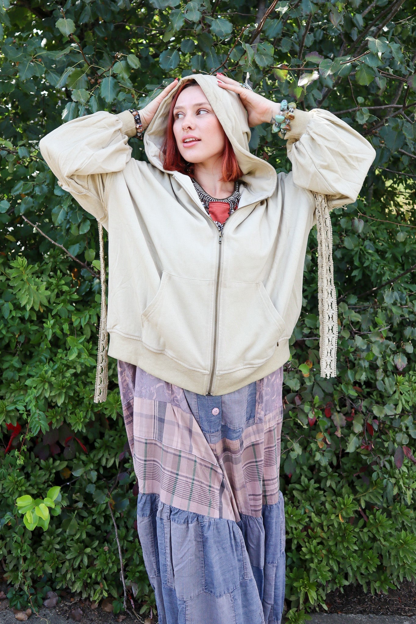Tied About Jacket - Tea Stain - ivyandlavyboutique Jaded Gypsy