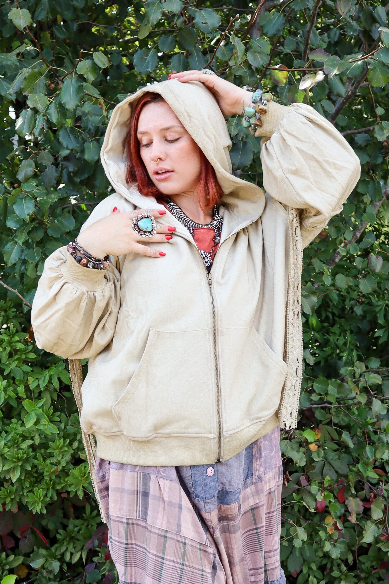 Tied About Jacket - Tea Stain - ivyandlavyboutique Jaded Gypsy