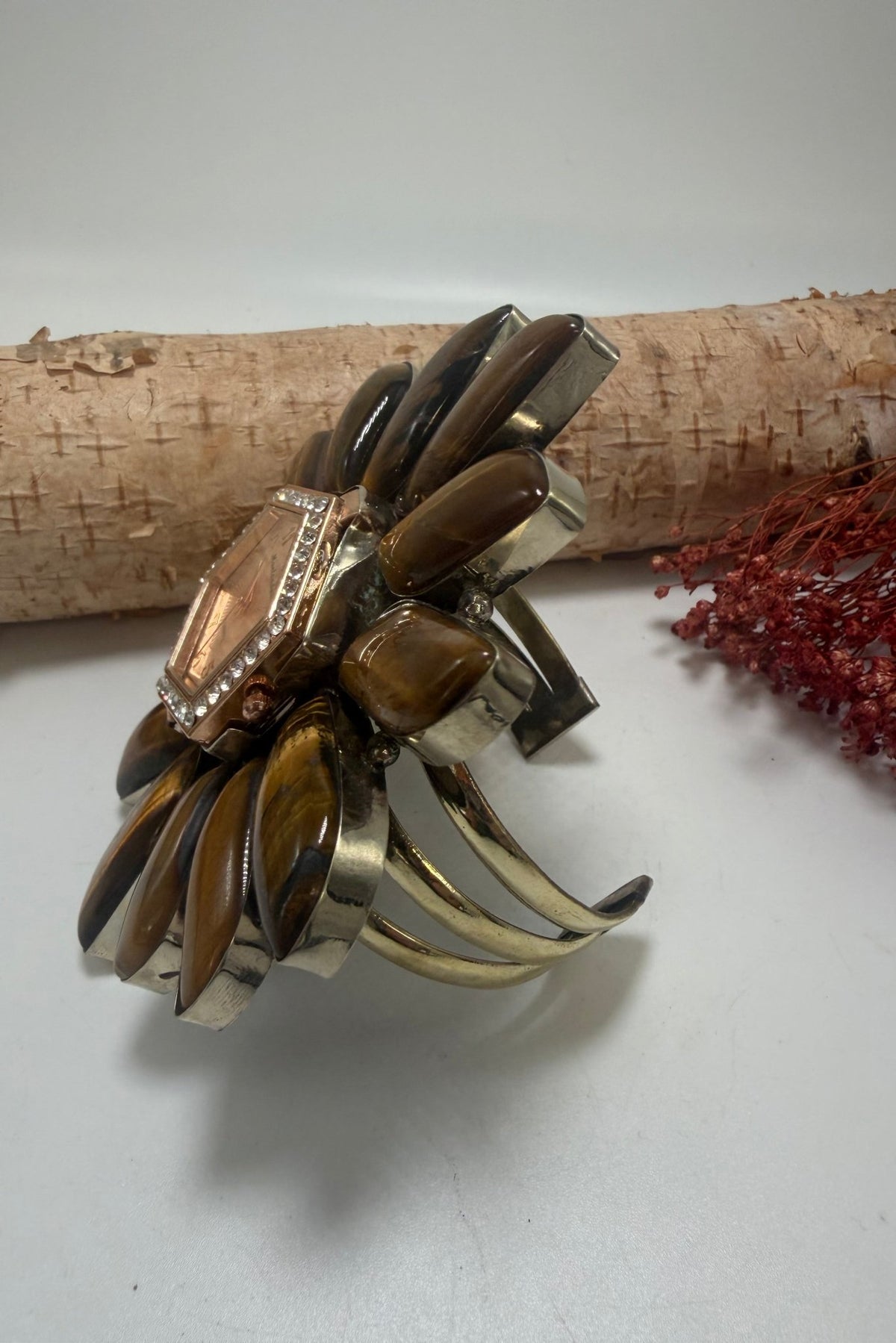Tiger Eyes Watching You Cuff - ivyandlavyboutique ivyandlavyboutique
