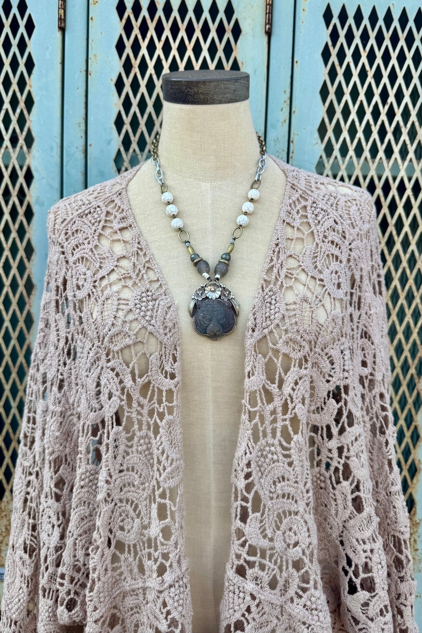 Tiger Face Handmade Necklace - ivyandlavyboutique ivyandlavyboutique