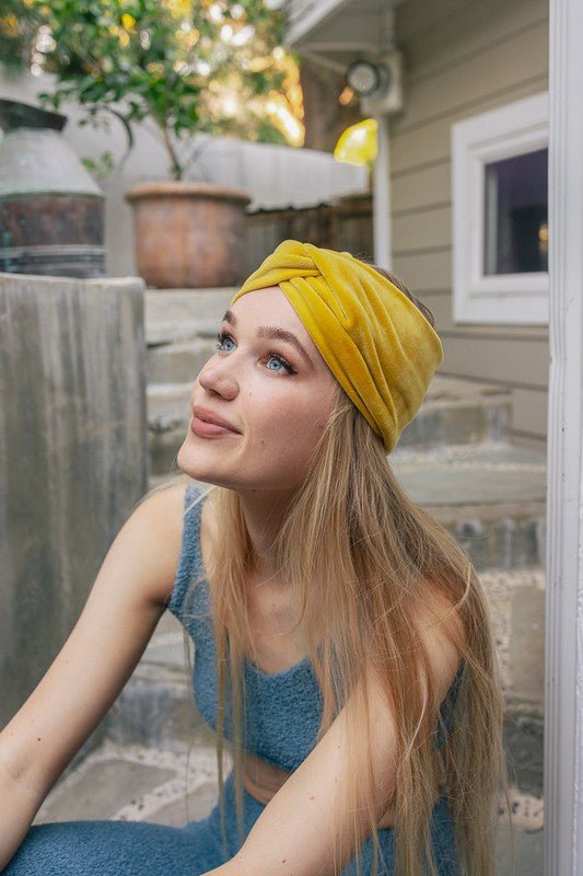 Traveling Gypsy Super Soft Twisted Velvet Headbands - ivyandlavyboutique Leto Accessories