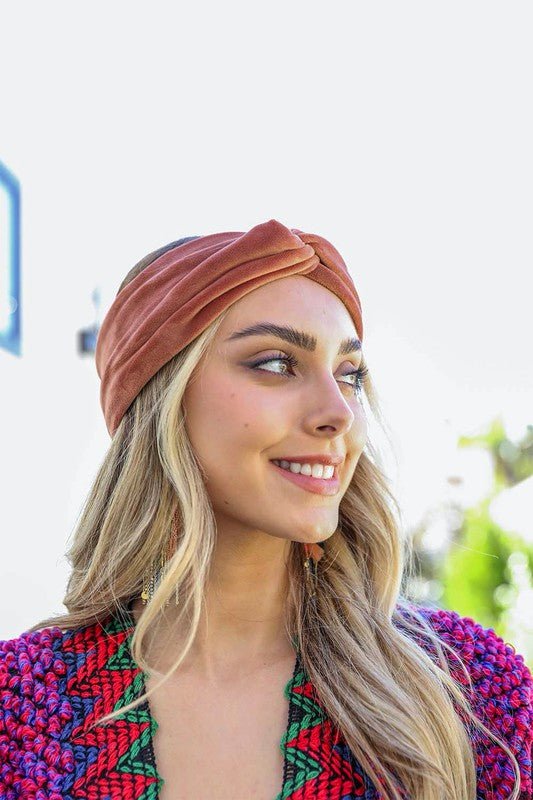 Traveling Gypsy Super Soft Twisted Velvet Headbands - ivyandlavyboutique Leto Accessories