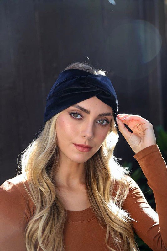 Traveling Gypsy Super Soft Twisted Velvet Headbands - ivyandlavyboutique Leto Accessories