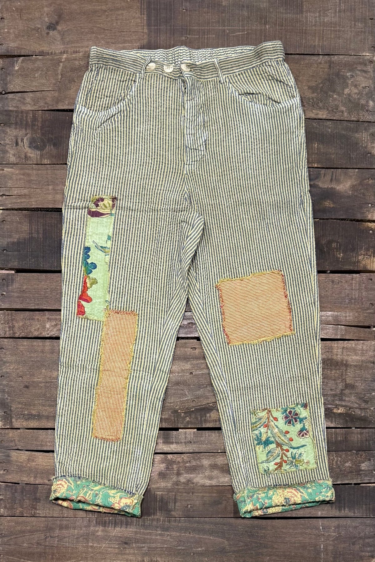 Traveling On Pants in Blue Willow - ivyandlavyboutique Jaded Gypsy