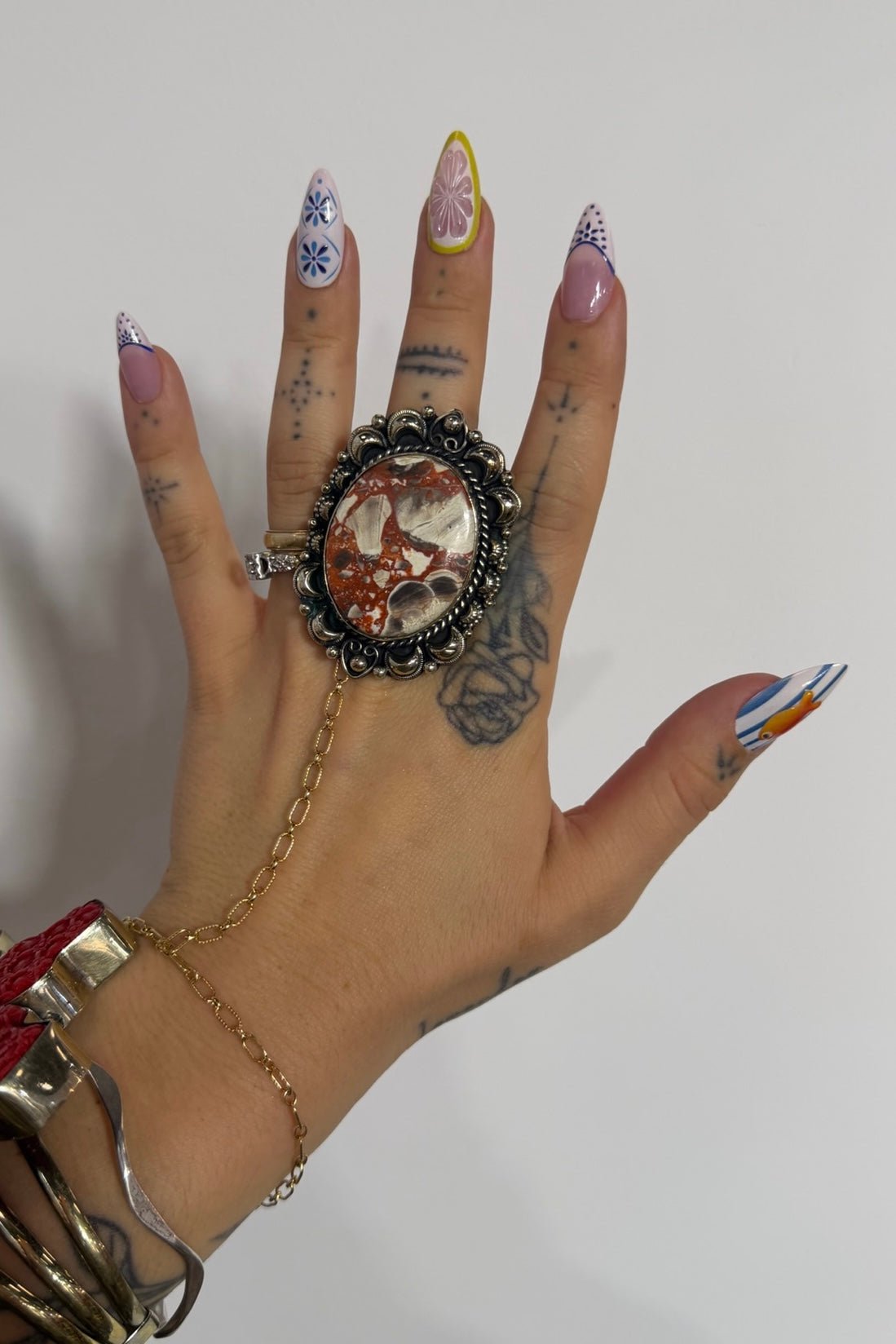 Trippy Red Ring - ivyandlavyboutique ivyandlavyboutique