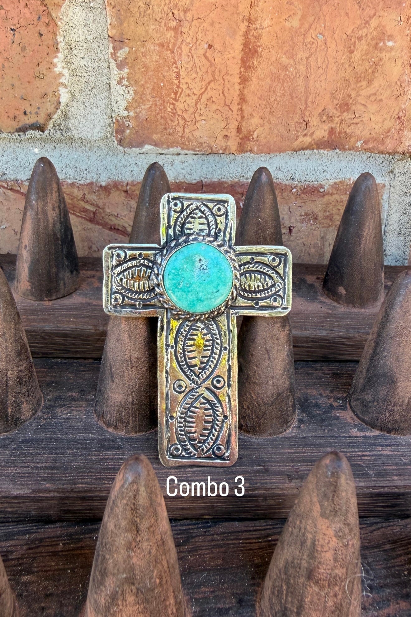 Turquoise Cross Ring - ivyandlavyboutique ivyandlavyboutique