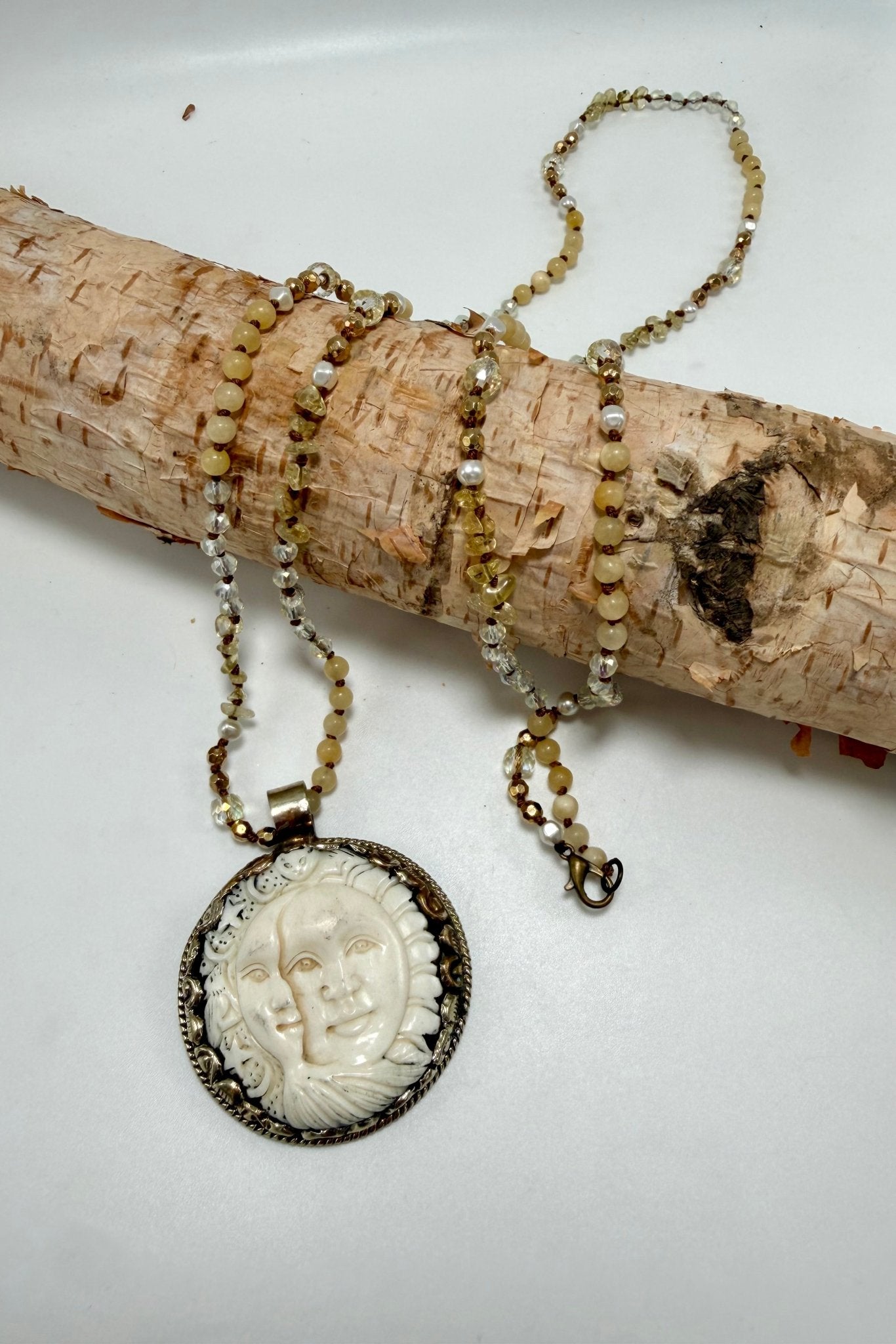 Two in Love Face Necklace - ivyandlavyboutique ivyandlavyboutique