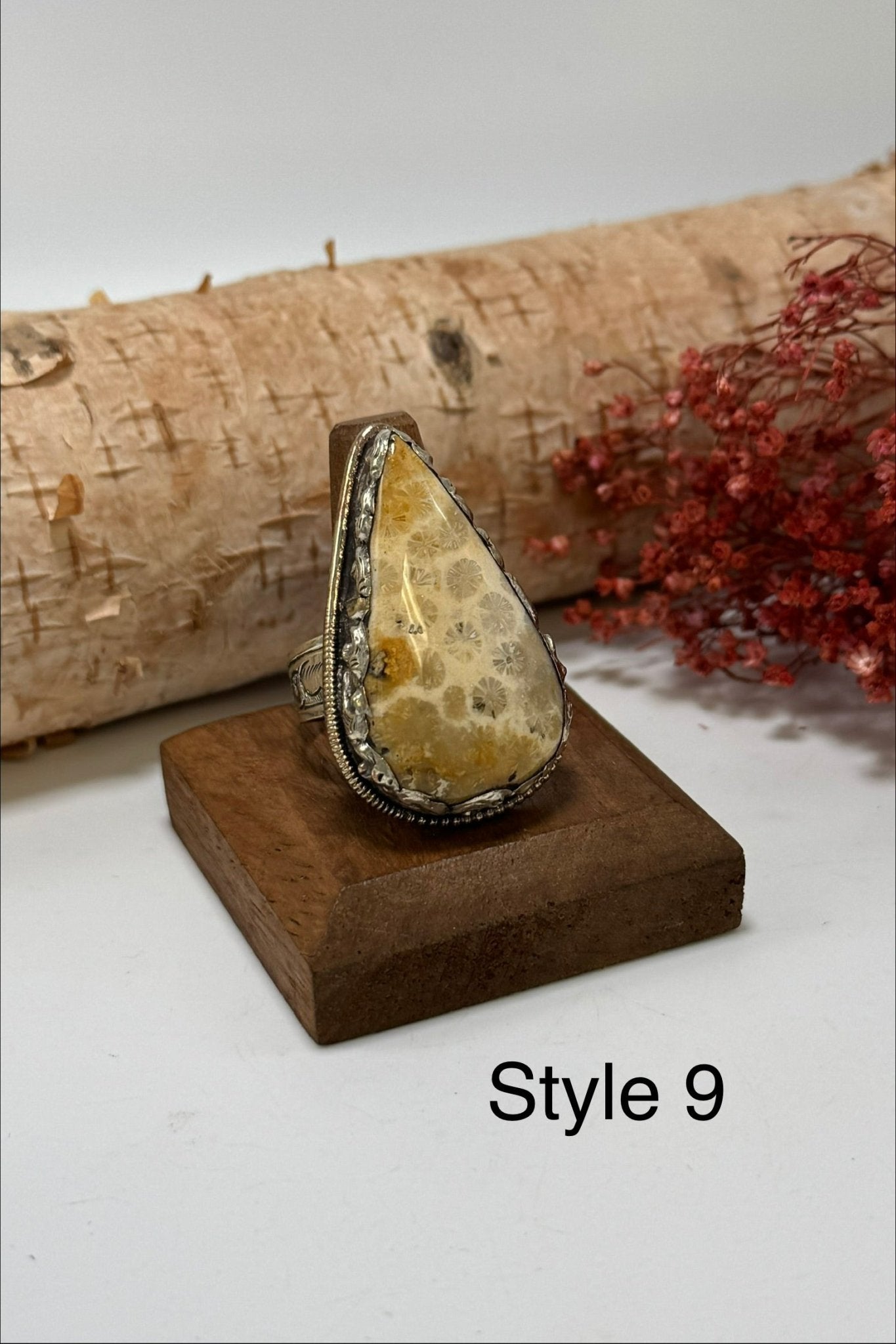 Unique Fossil Rings - ivyandlavyboutique ivyandlavyboutique