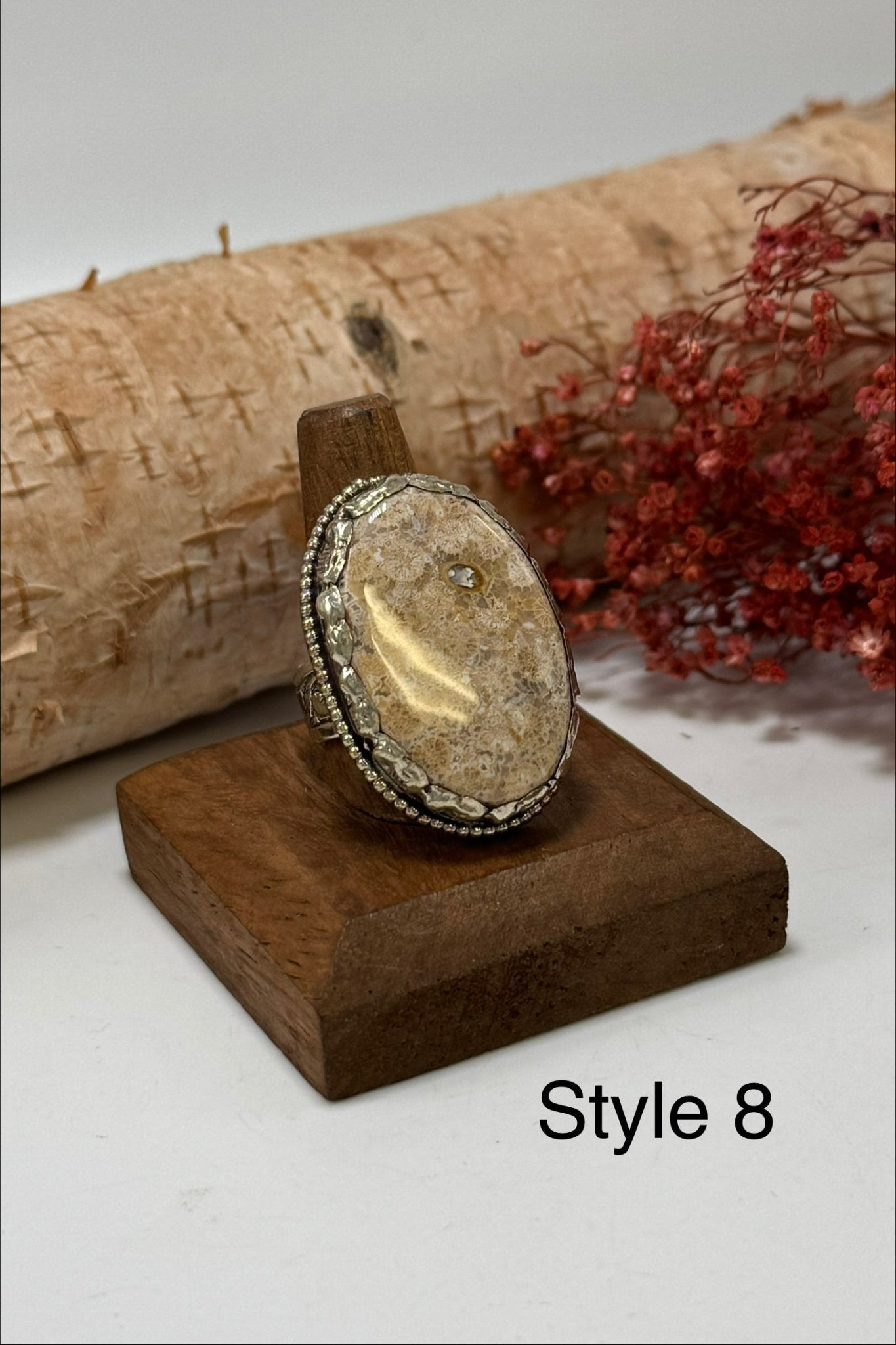 Unique Fossil Rings - ivyandlavyboutique ivyandlavyboutique