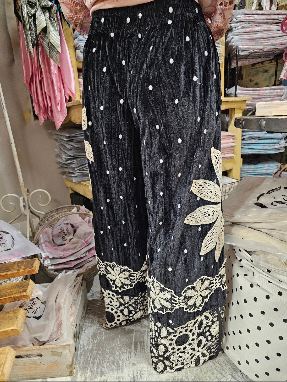 Velvet Daisy Pantaloons - ivyandlavyboutique A Rare Bird Shop