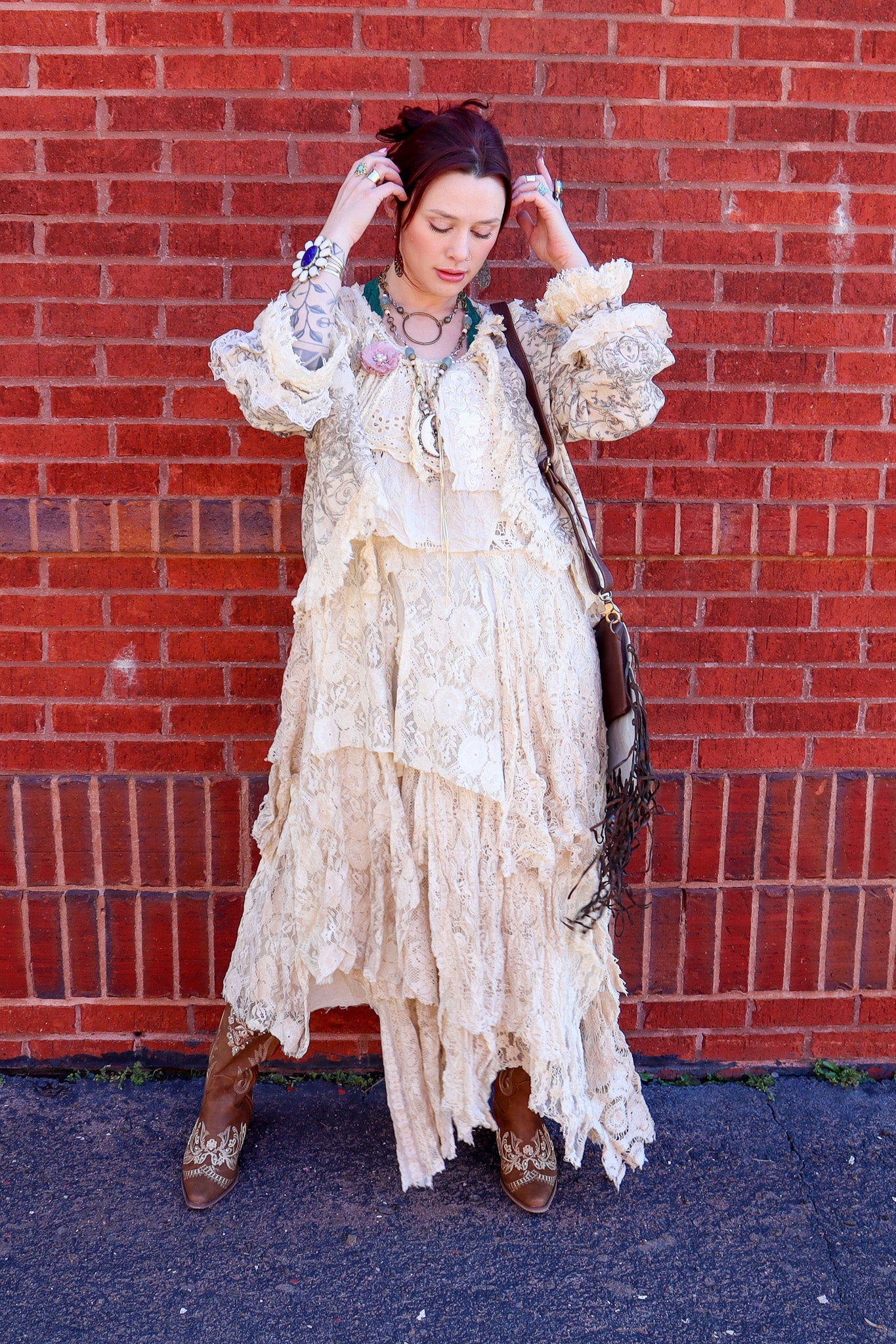 Vintage Lace Toile Shacket - ivyandlavyboutique A Rare Bird Shop