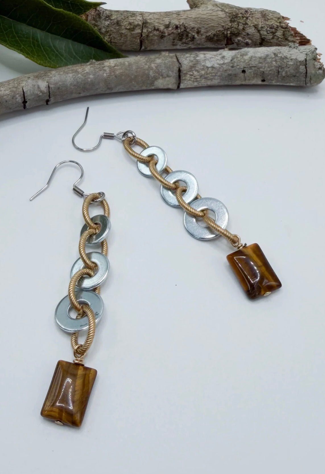 Vintage Mixed Metal Washer Earrings - ivyandlavyboutique ivyandlavyboutique