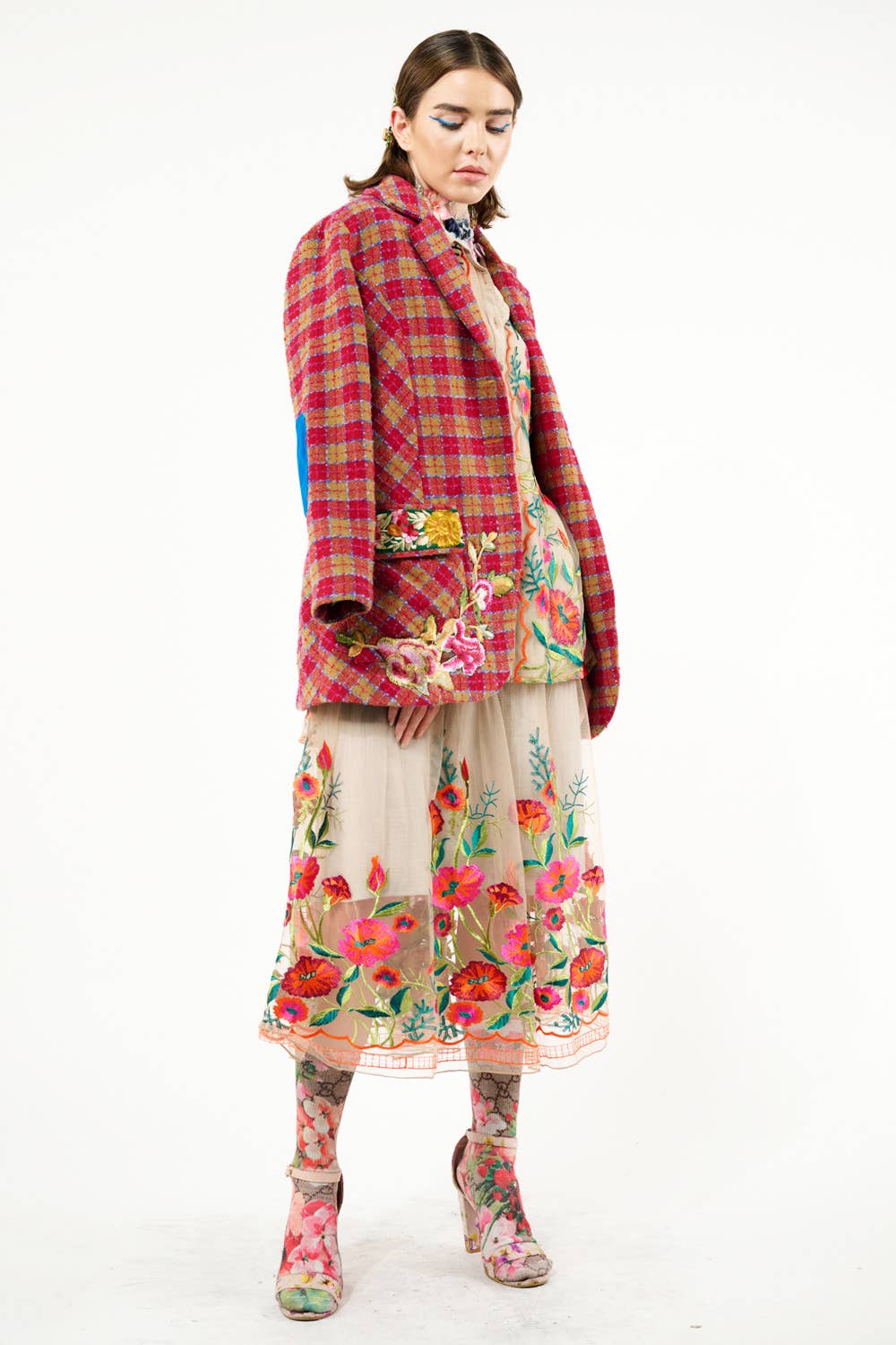 Vintage Tulips Skirt - ivyandlavyboutique Aratta