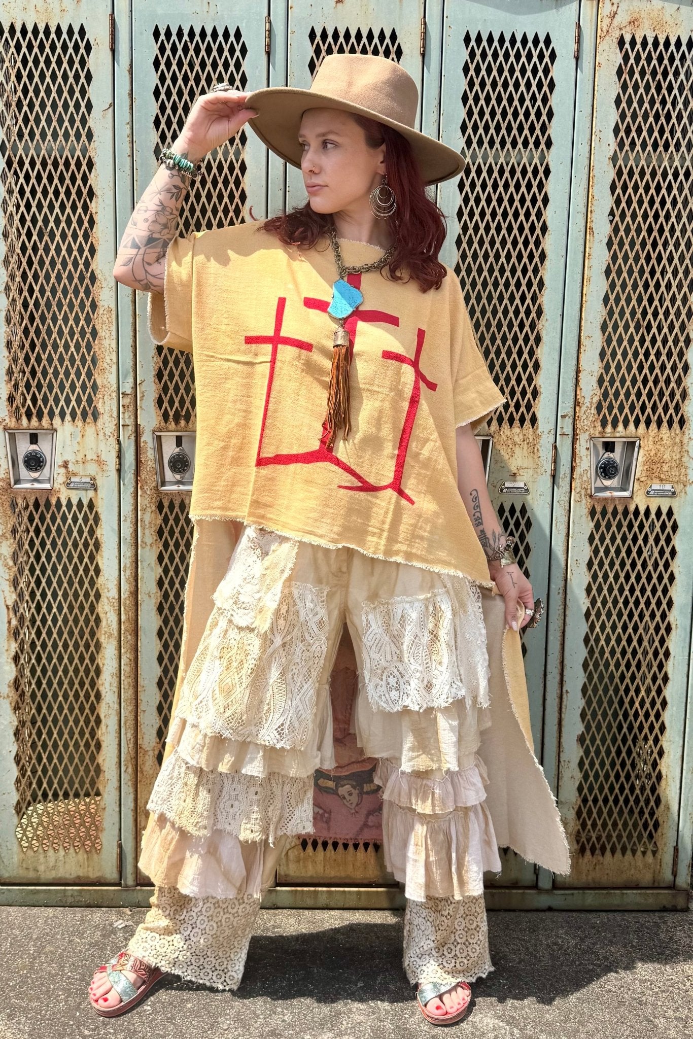 Virgin Mary Hi - Lo Tunic - ivyandlavyboutique I LOVE LINEN