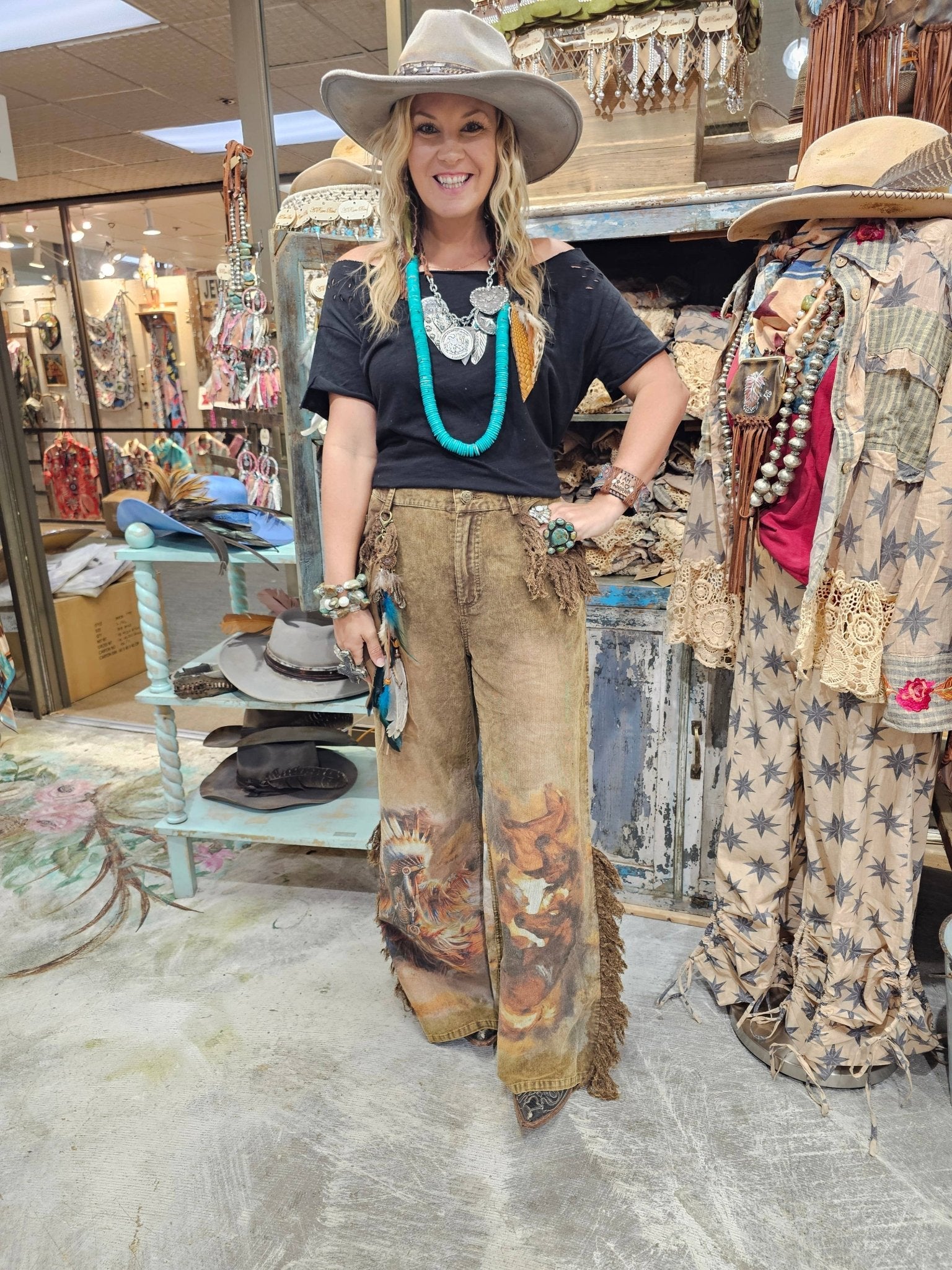 Warrior Cord Jeans - ivyandlavyboutique A Rare Bird Shop