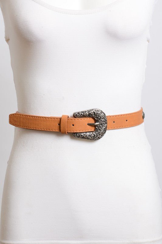 Western Style Faux Leather Fashion Belt - ivyandlavyboutique Leto Accessories