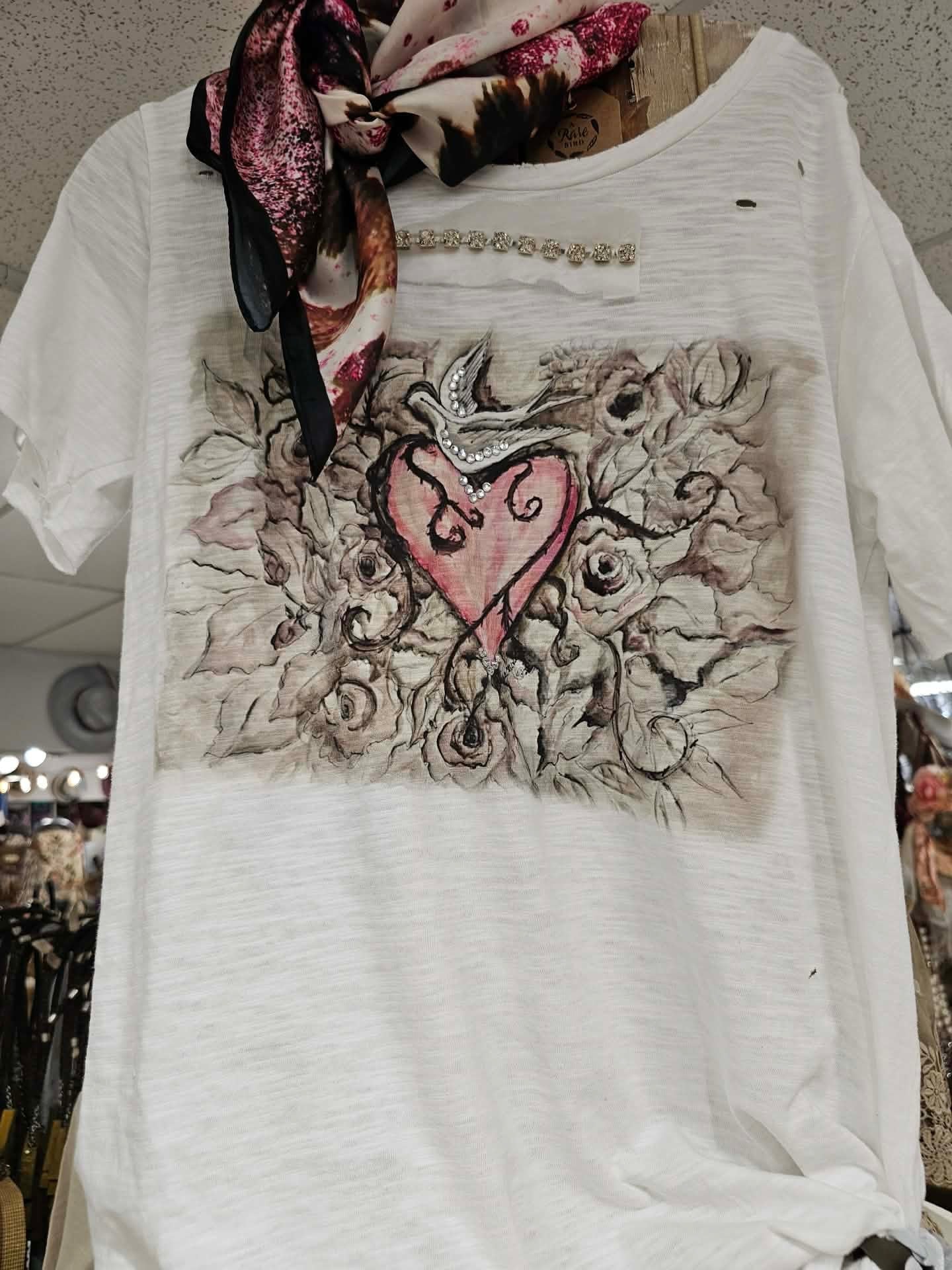 Whispering Dove Heart - ivyandlavyboutique A Rare Bird Shop