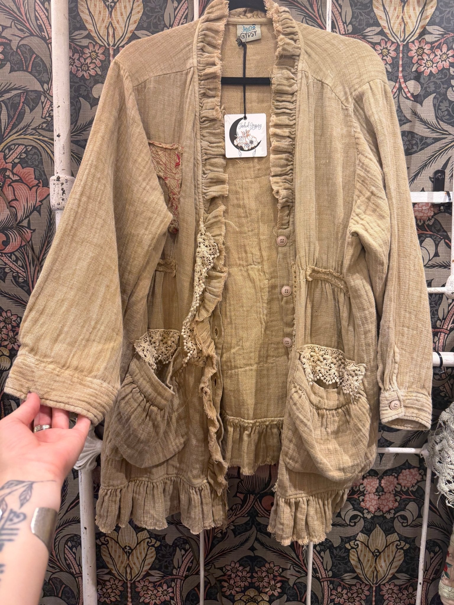 Whispering Hallow Jacket - ivyandlavyboutique Jaded Gypsy