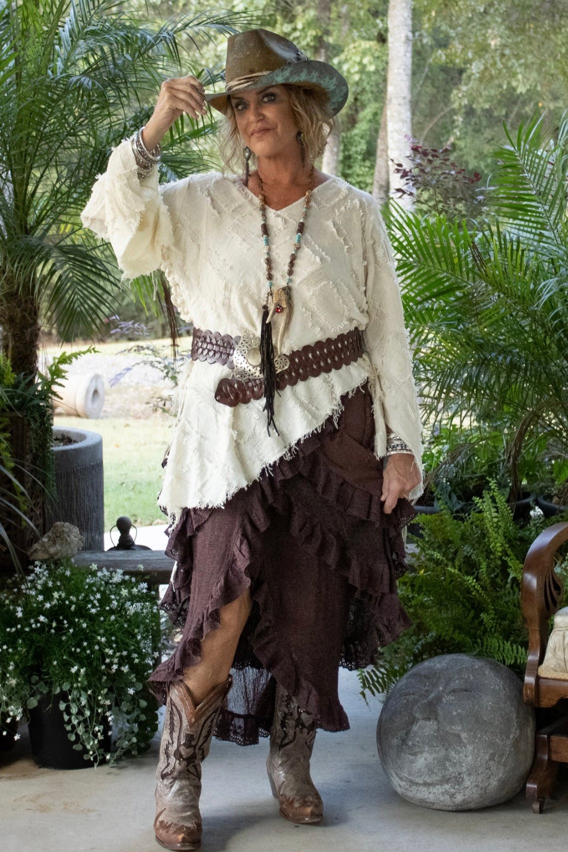 Whispering Hour Wrap Skirt - ivyandlavyboutique Jaded Gypsy