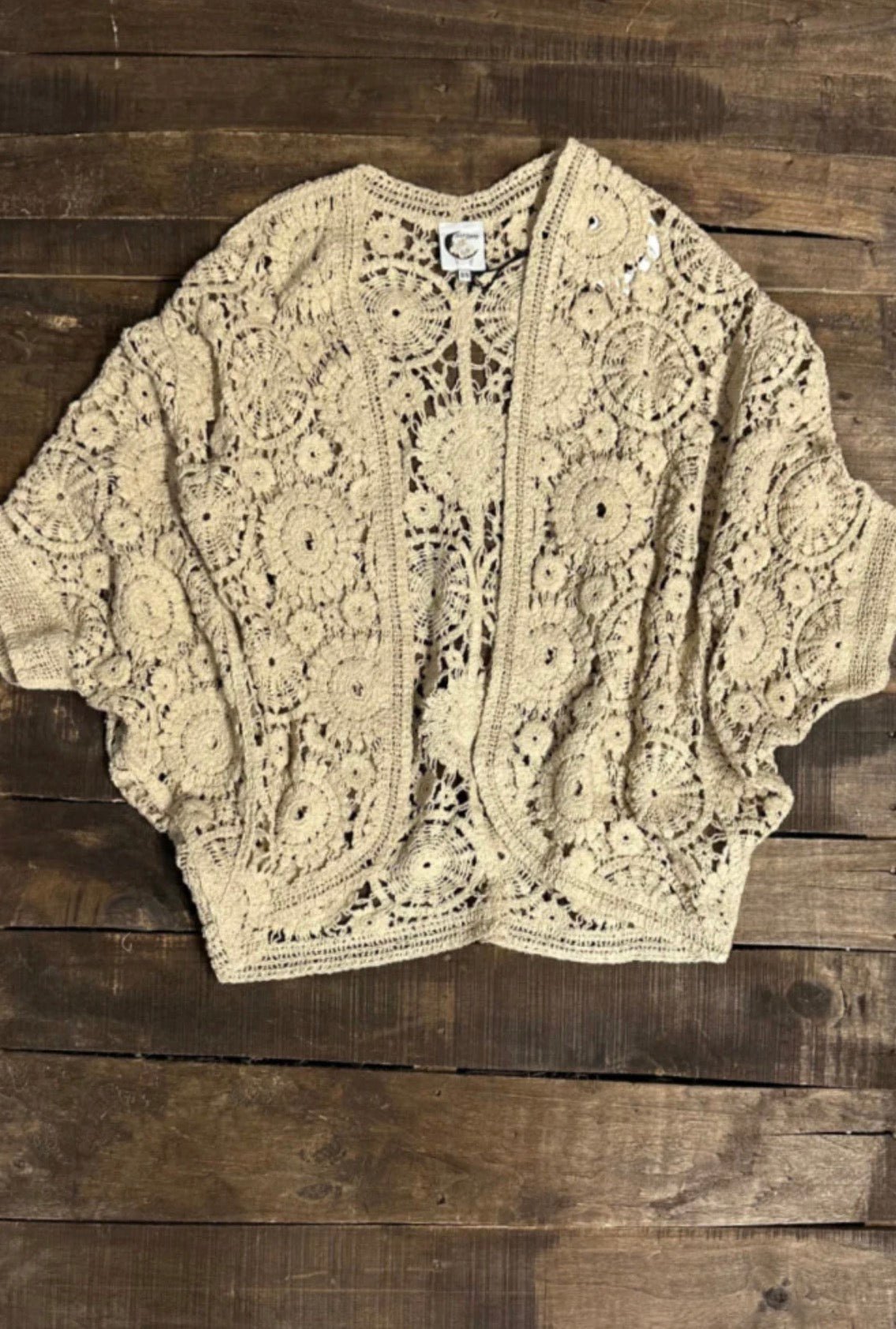 Whispering Lace Shrug - ivyandlavyboutique Jaded Gypsy