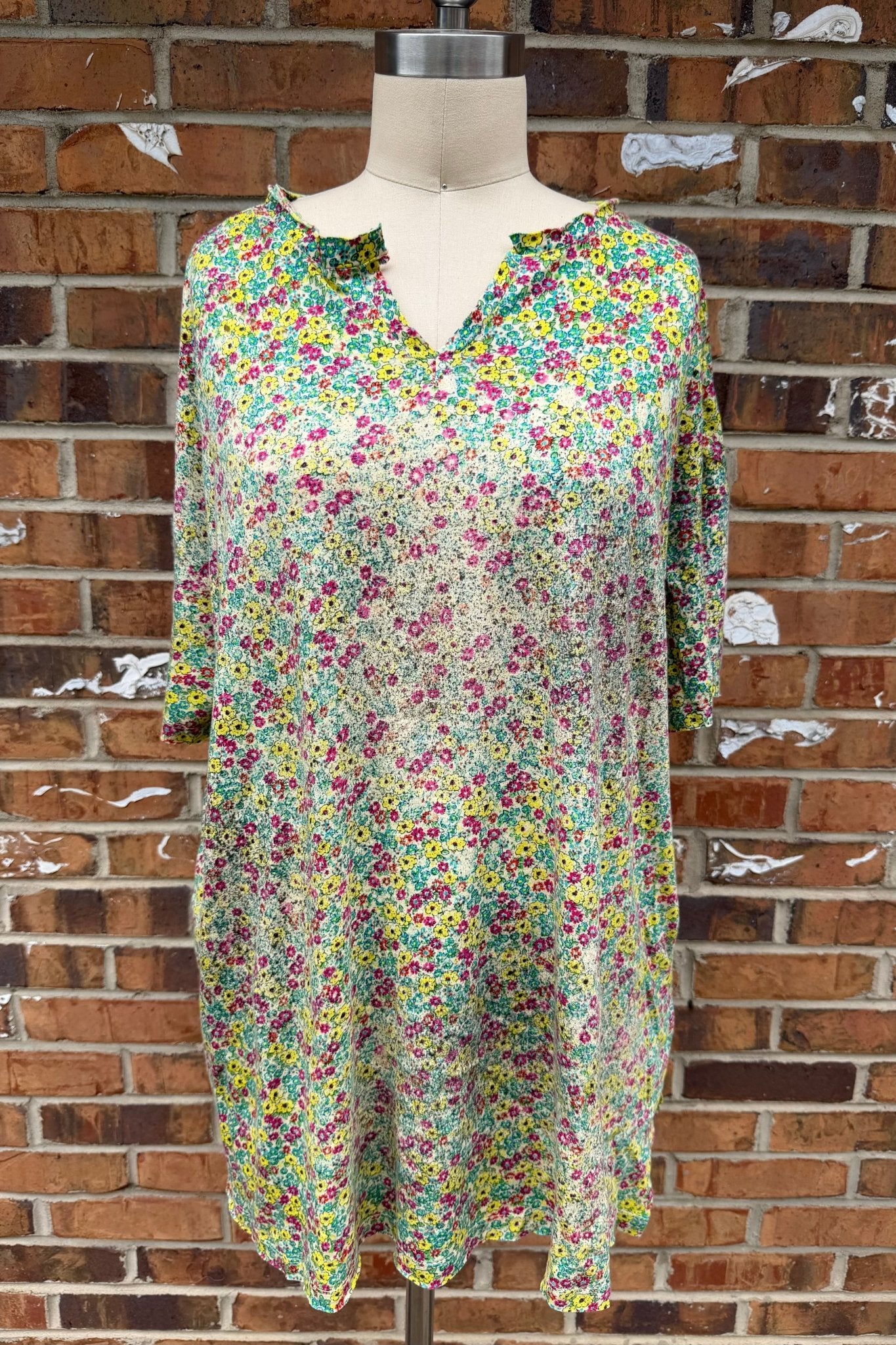 Wild Flower Boho Rag Tee - ivyandlavyboutique A Rare Bird Shop